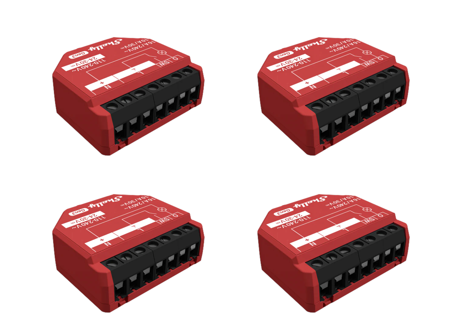 Shelly 1PM Gen3 - 4 pack Smart Home Shelly_1PM_Gen3_4er