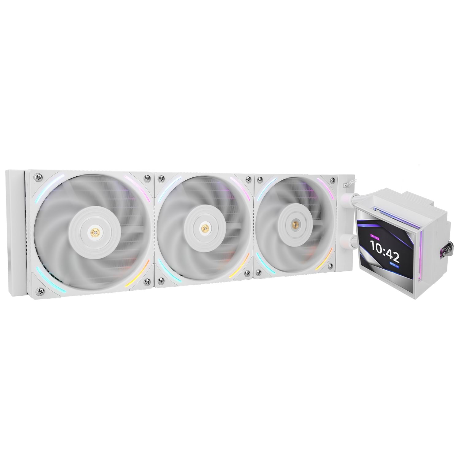 Thermalright Hyper Vision 360 Argb White - CPU Vandkøling - Max 27 dBA Cpu Køler Hvid med RGB
