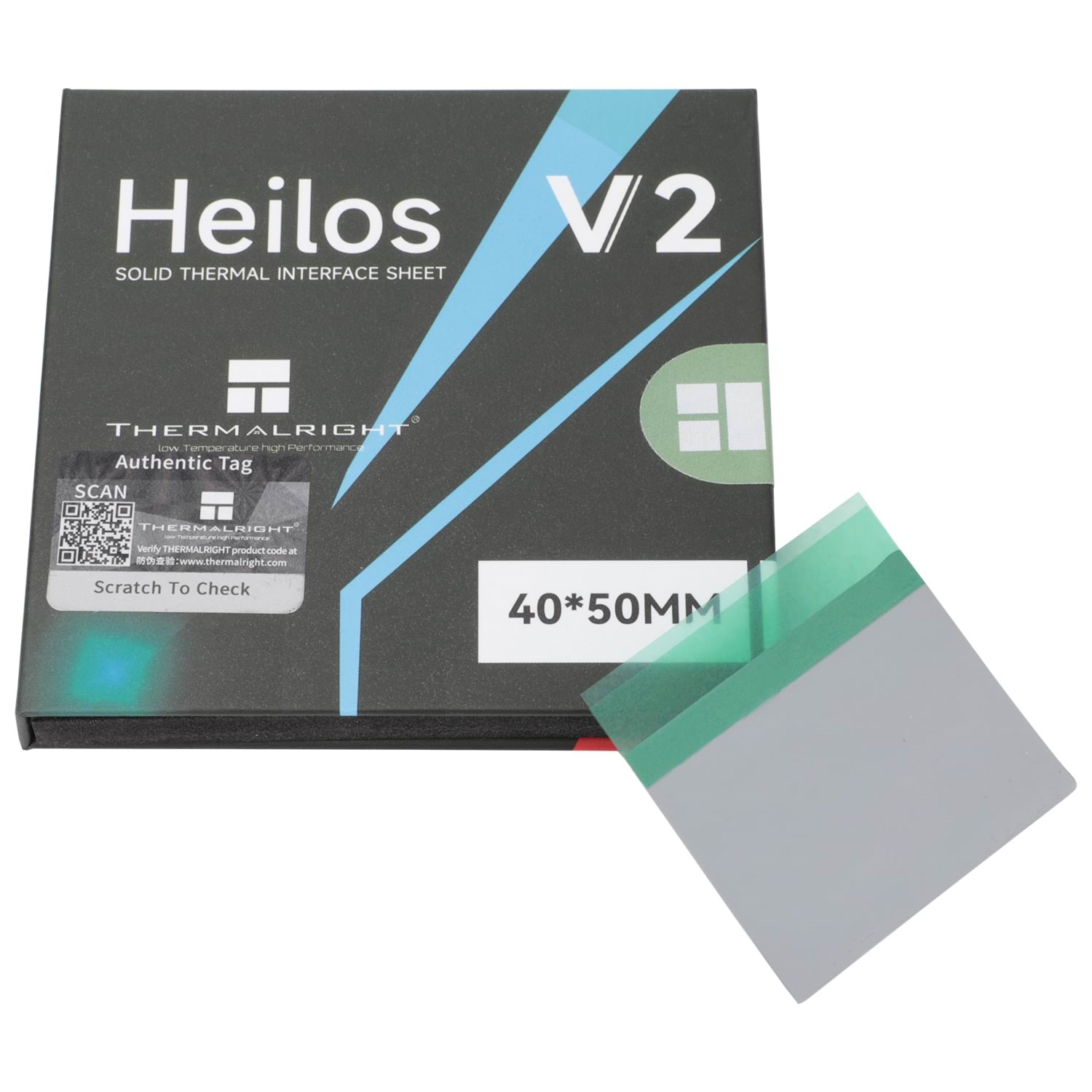 Thermalright Heilos 40x50x0.25mm V2 - Termisk Plade Cpu Køler Grå