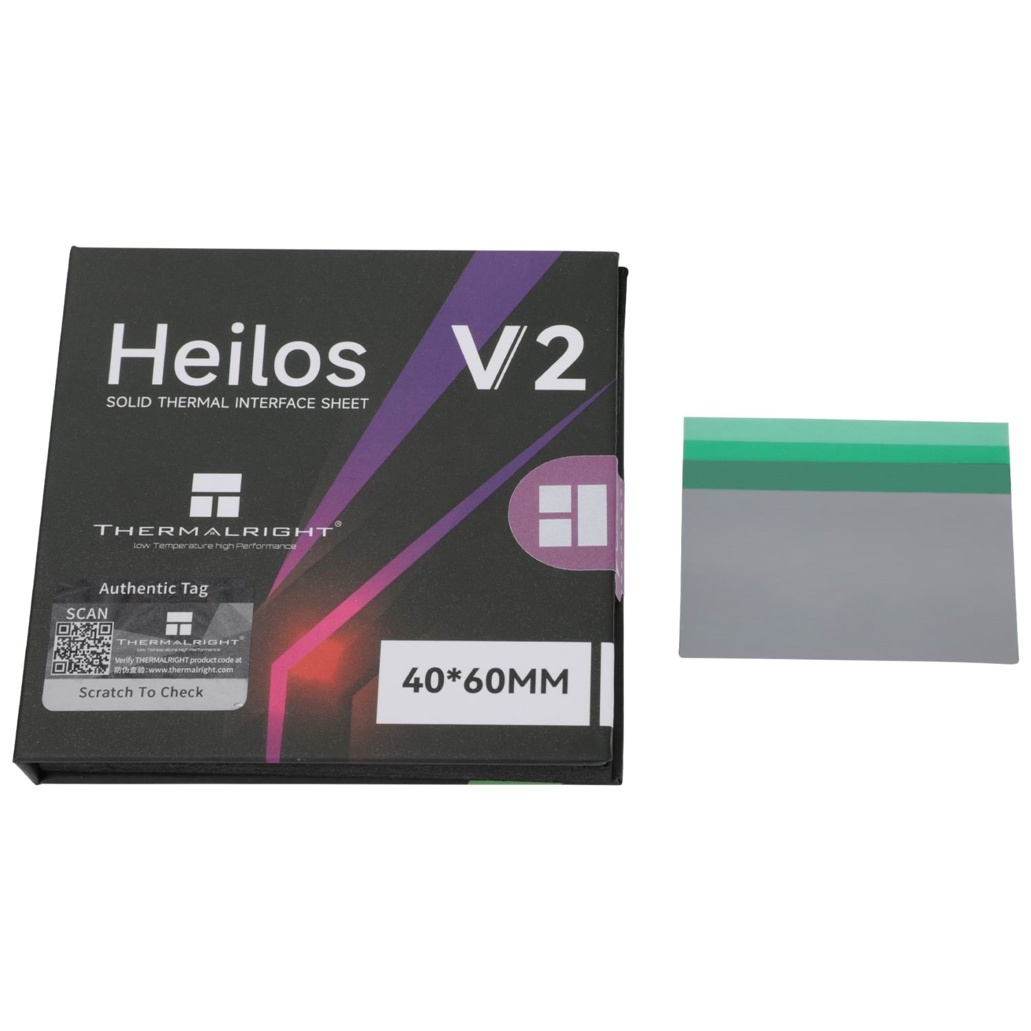 Thermalright Heilos 40x60x0.25mm V2 - Termisk Plade Cpu Køler Grå