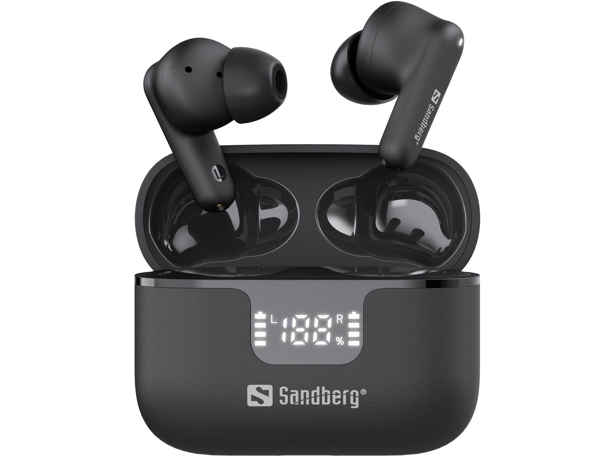 Sandberg Wireless Earbuds ANC+ENC Hovedtelefoner Og Headset Sort 126-52