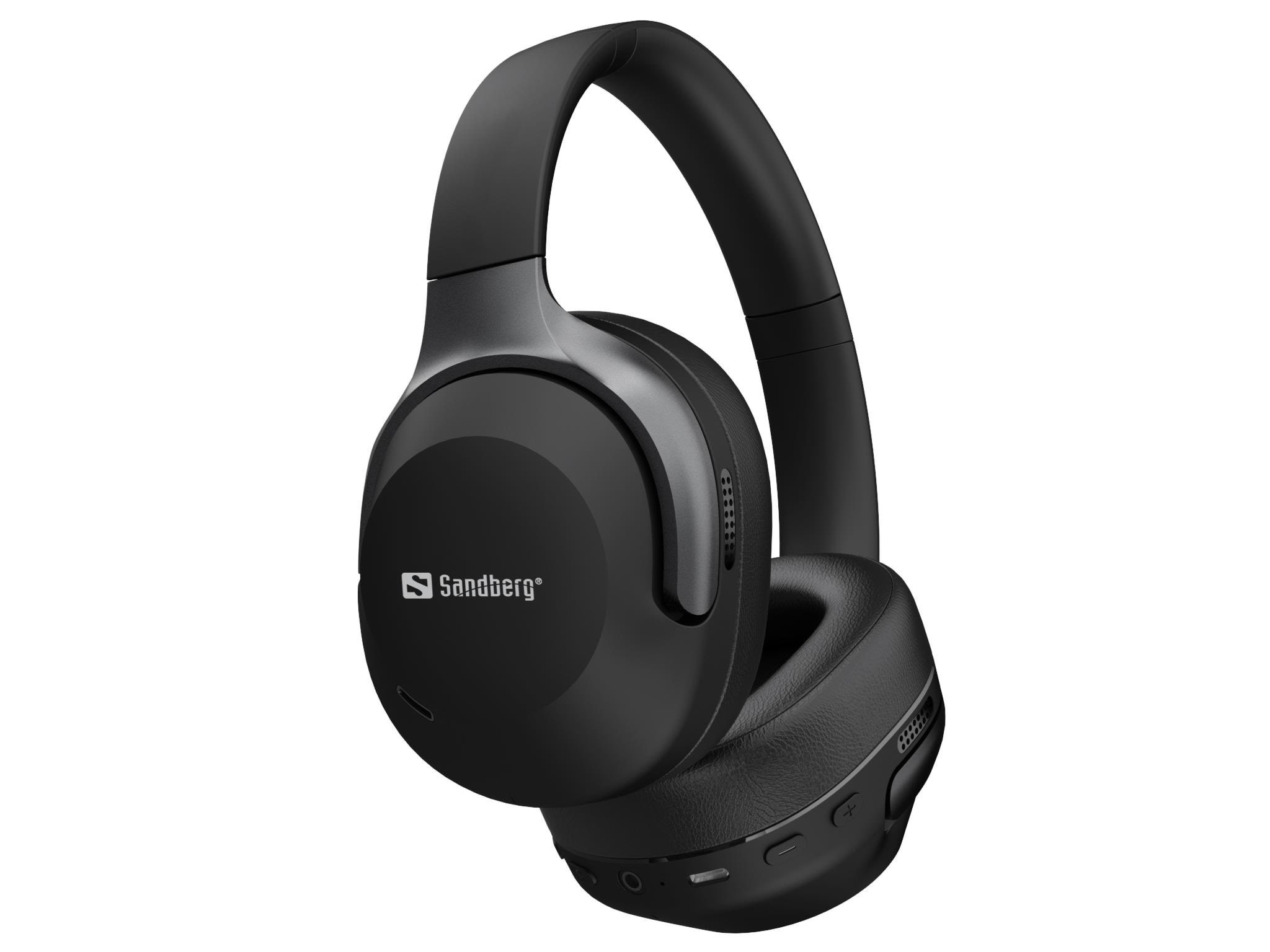 Sandberg Wireless Travel Headset ANC Hovedtelefoner Og Headset Sort 126-53