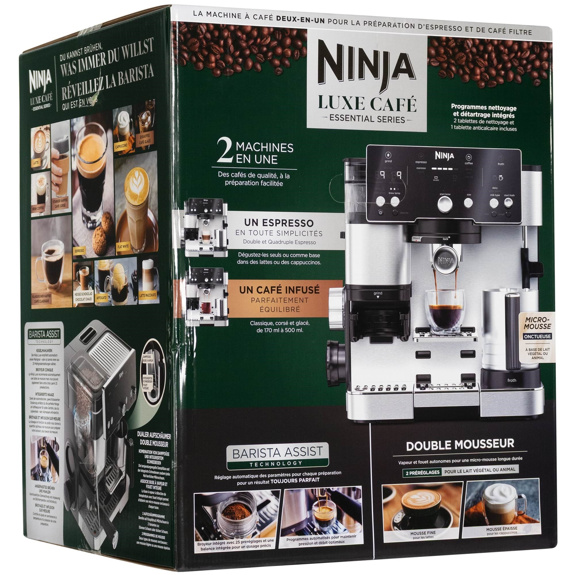 Ninja Luxe Essential ES501EU Kaffemaskine Sølv