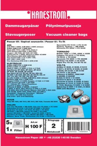 hanestroem Vacuum Cleaner Bags - 5 pcs Støvsugerpose H100F