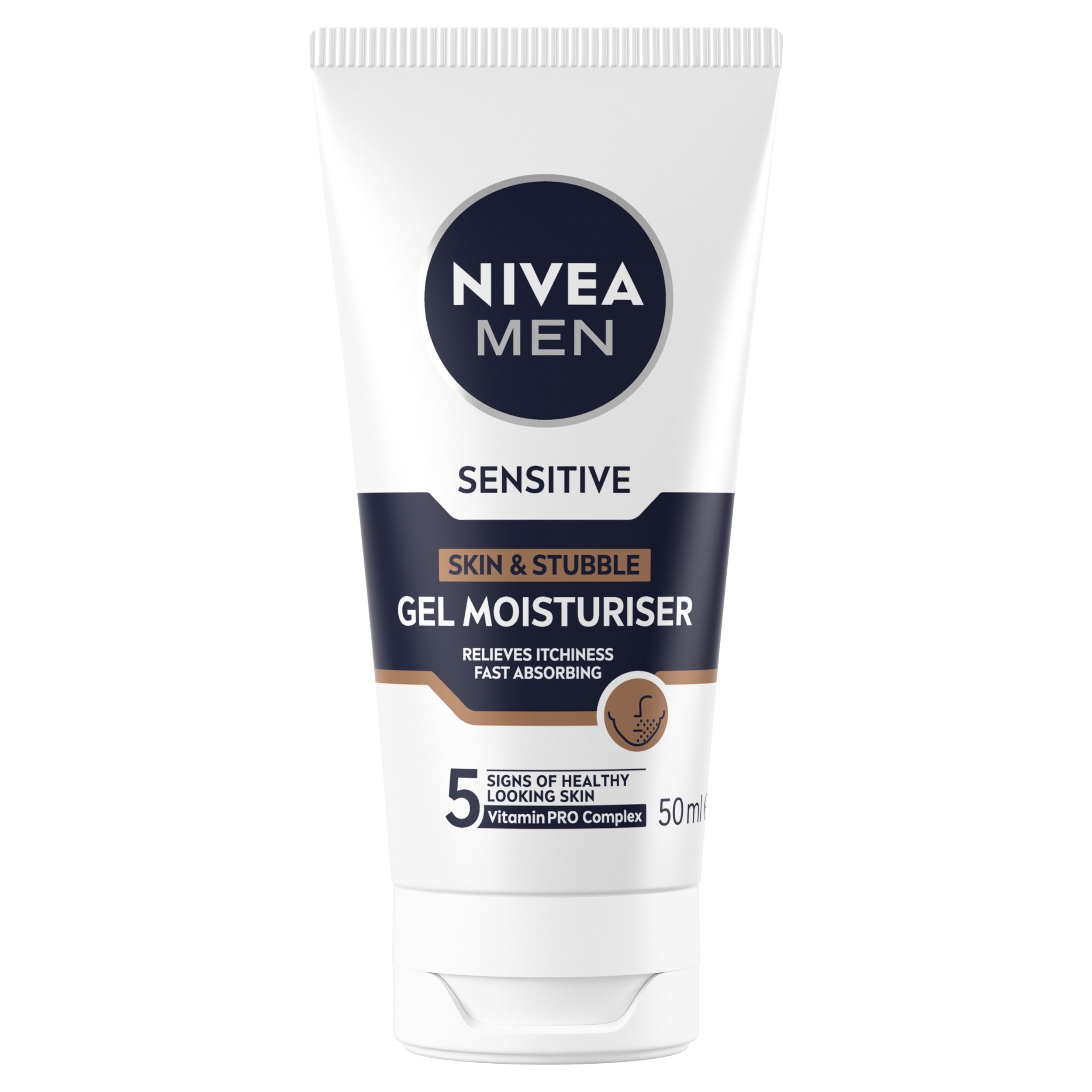 Nivea Sensitive Skin & Stubble Gel Moisturiser 50 ml Ansigtspleje 4006000073248