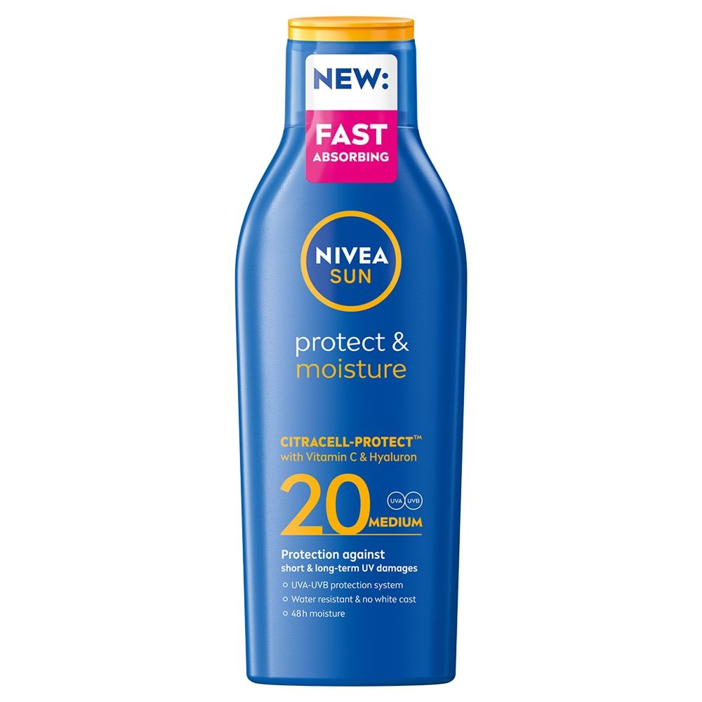 Nivea Sun Protect & Moisture Lotion SPF 20 - 200 ml Kropspleje 4005900370525