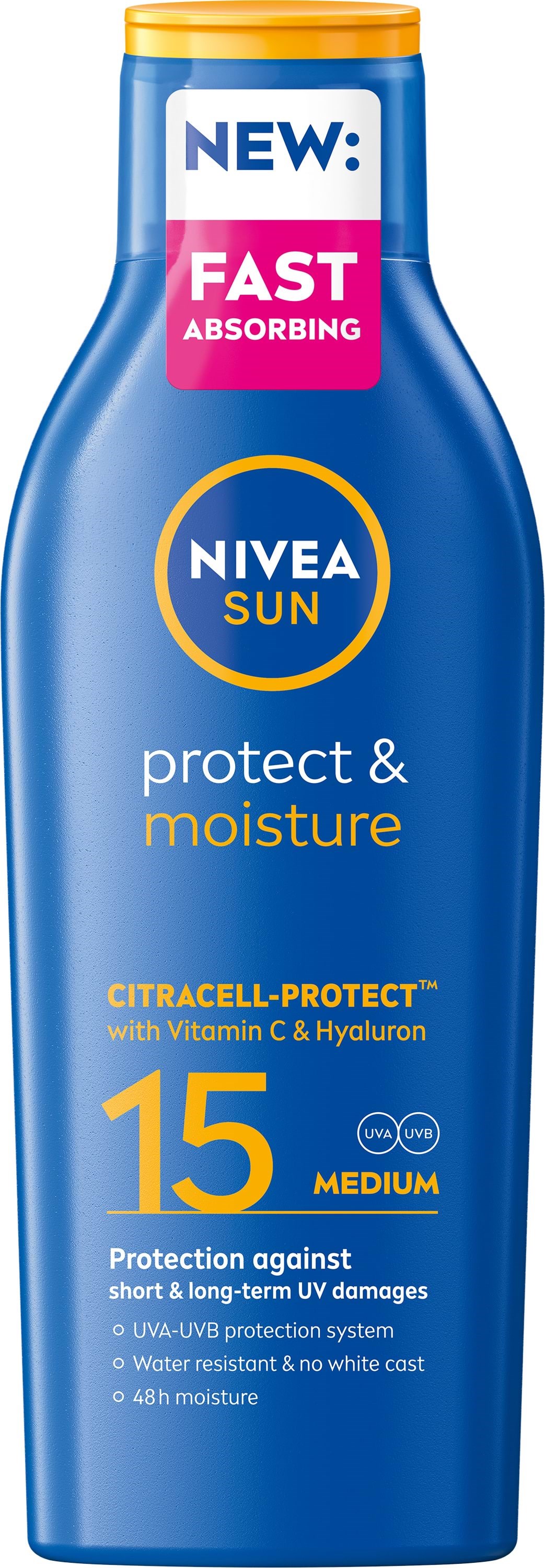 Nivea Sun Protect & Moisture Lotion SPF15 - 200 ml Kropspleje 4005900370655