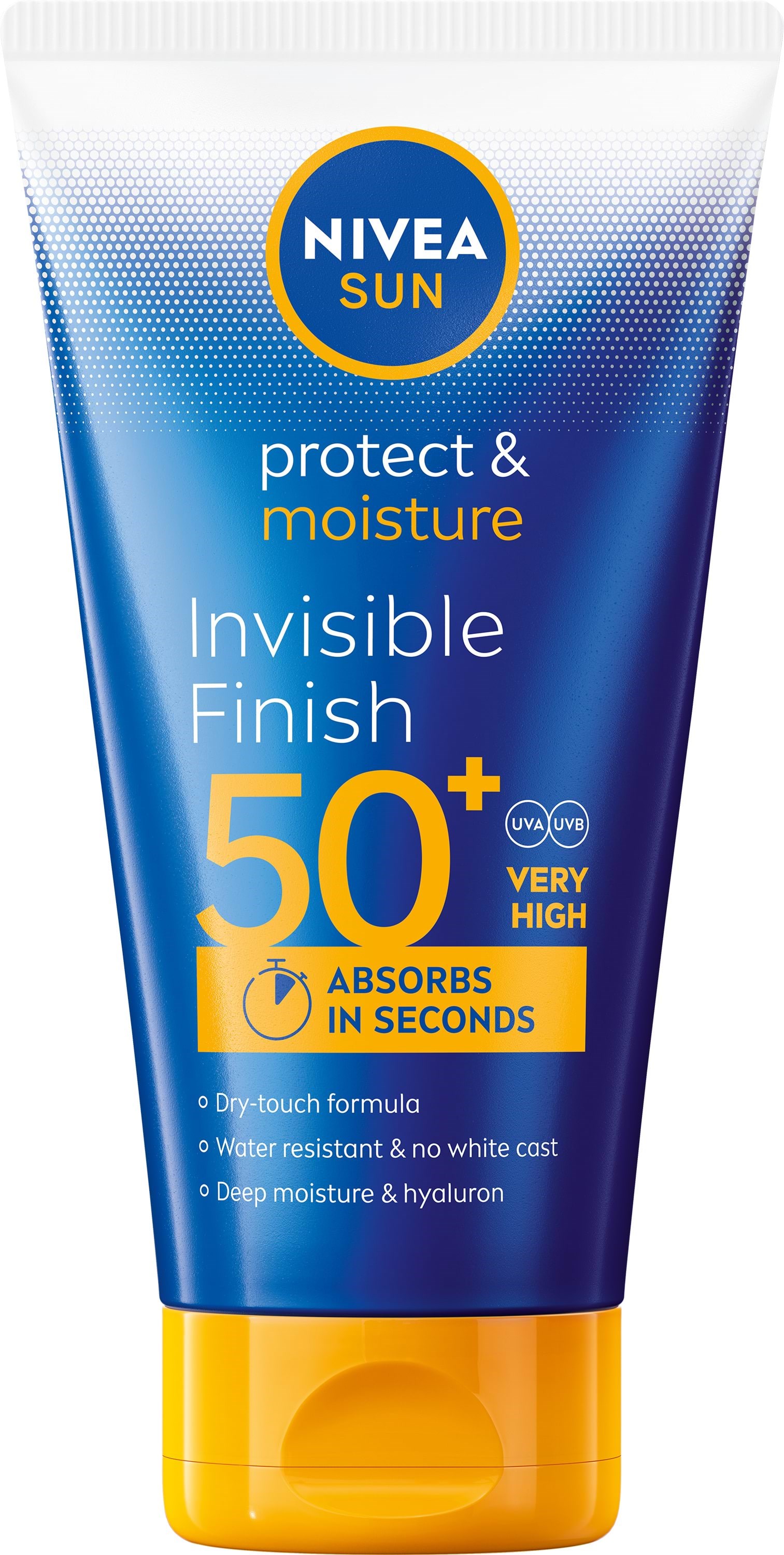 Nivea Protect & Moisture Invisible Finish SPF50+ - 150 ml Ansigtspleje 4006000137964