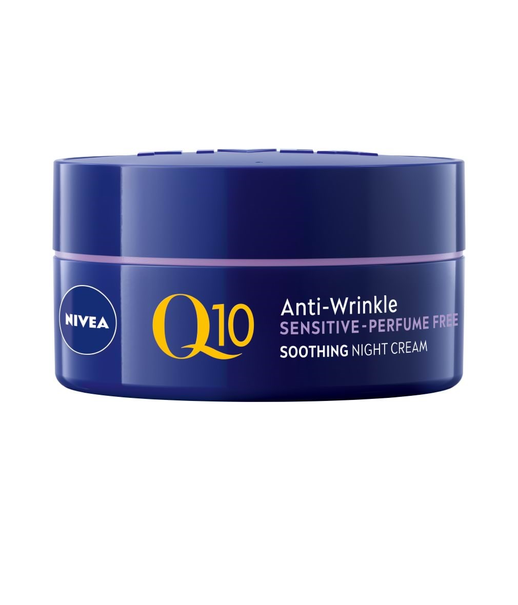 Nivea Q10 Anti-Wrinkle Sensitive Soothing Night Cream 50 ml Ansigtspleje 4005900892812