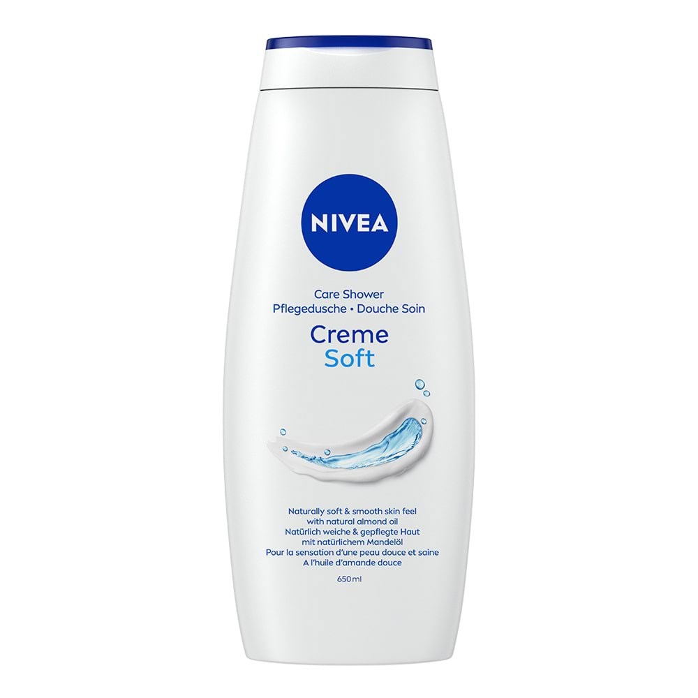 Nivea Cream Soft Care Shower - 650 ml. Kropspleje 4005900934734