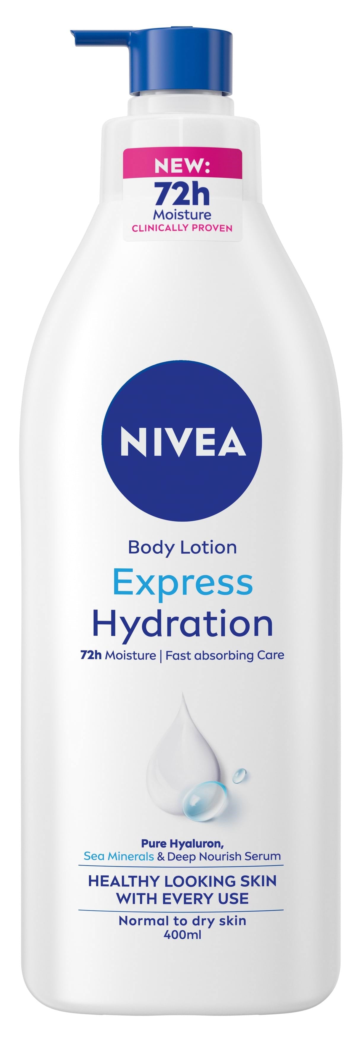Nivea Express Hydration Body Lotion Pump 400 ml Kropspleje 4005900444554