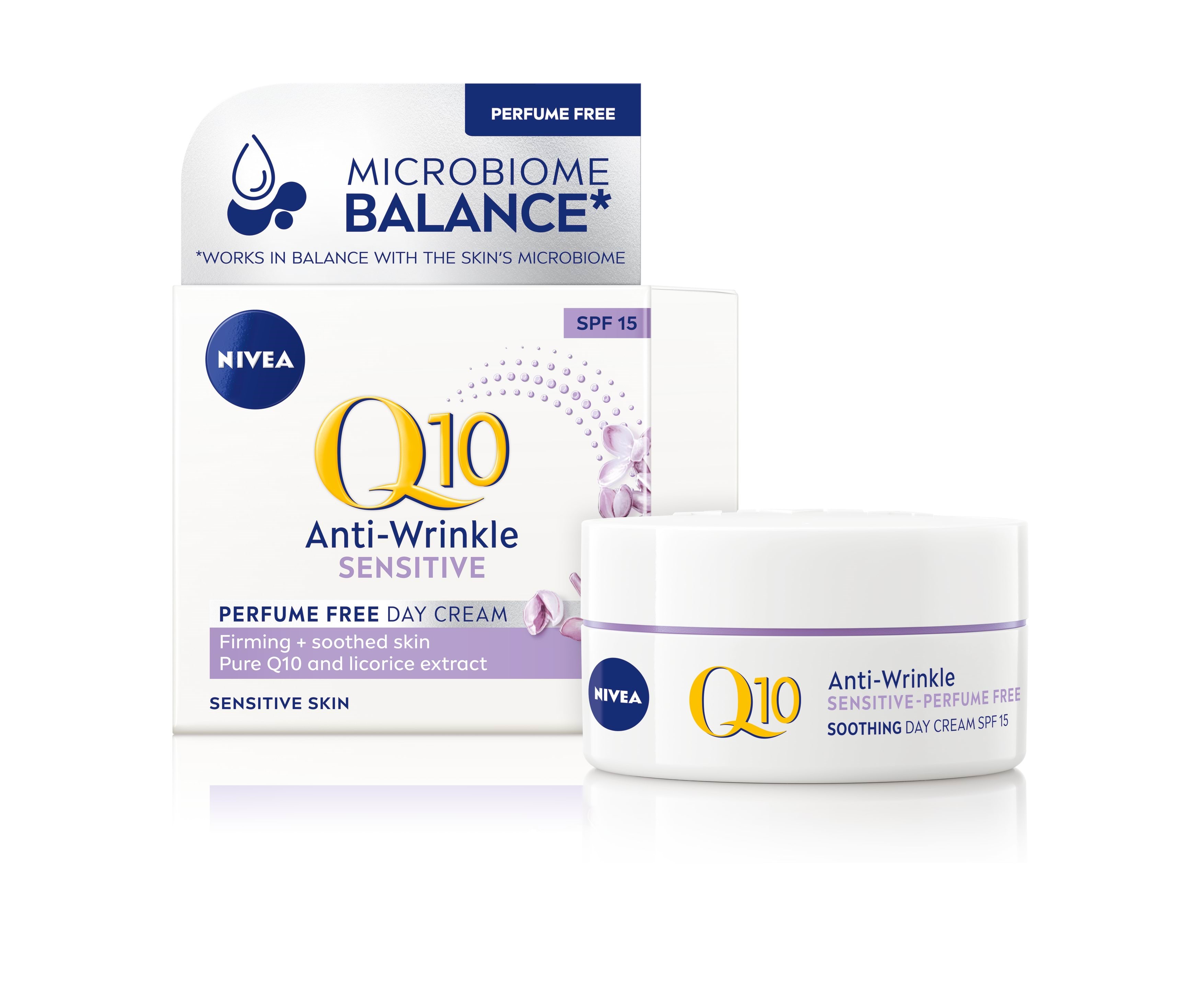 Nivea Q10 Anti-Wrinkle Sensitive Soothing Day Cream 50 ml Ansigtspleje 4005900892805