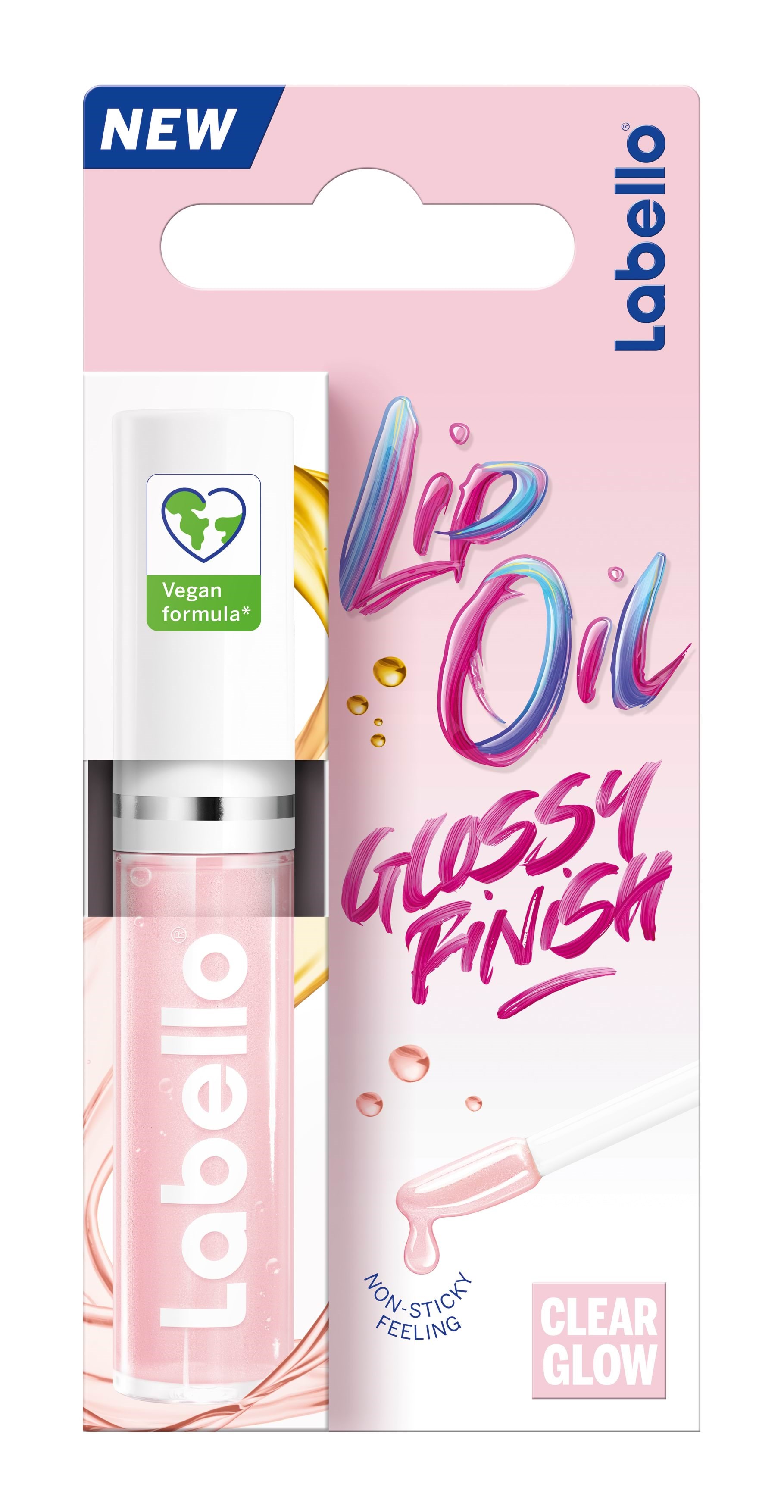 Labello Lip Oil Clear Glow 5,5g Ansigtspleje 4006000063416