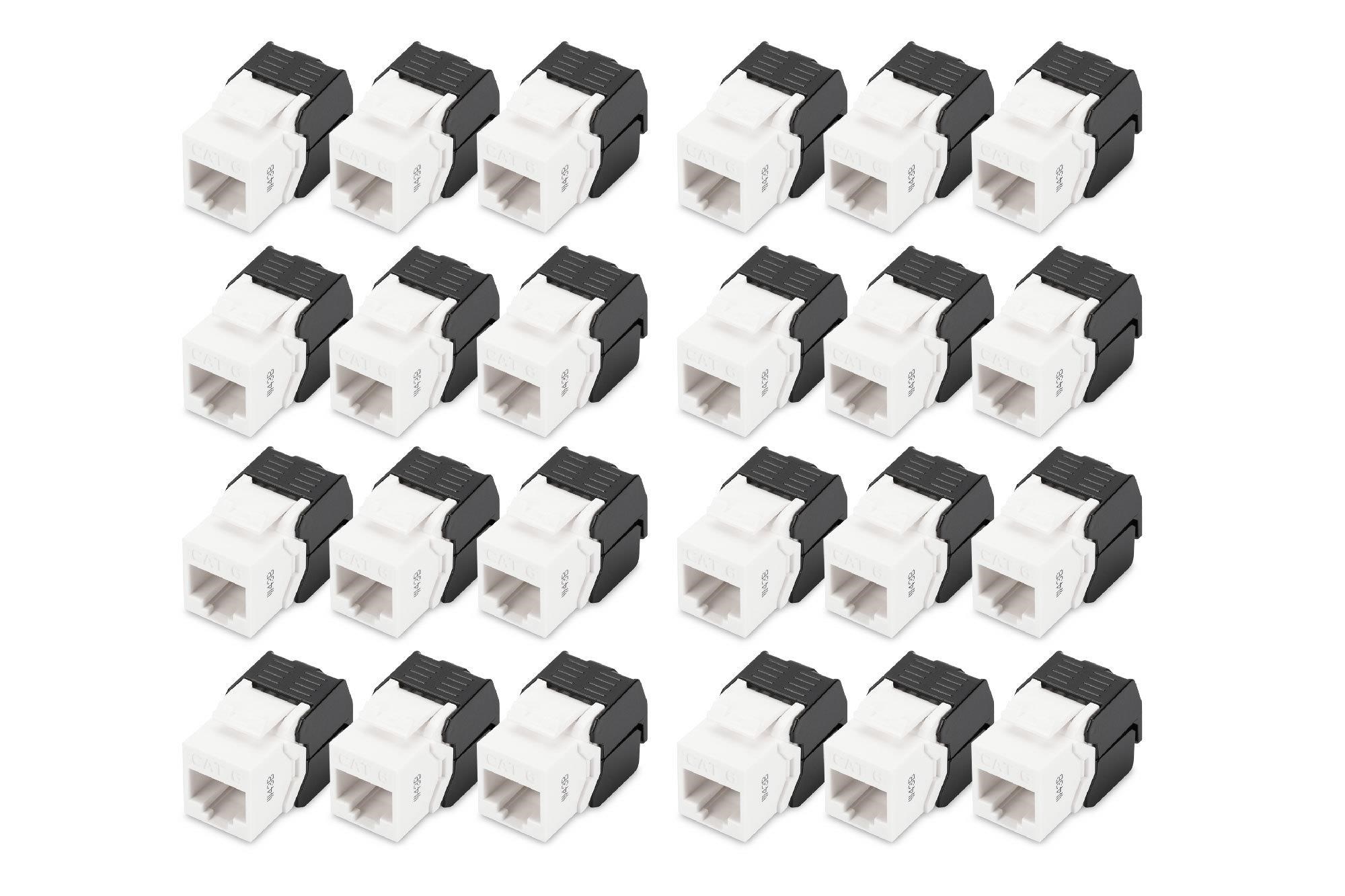 DIGITUS CAT 6 Keystone Jack (24-pieces) Netværkstilbehør DN-93603-24