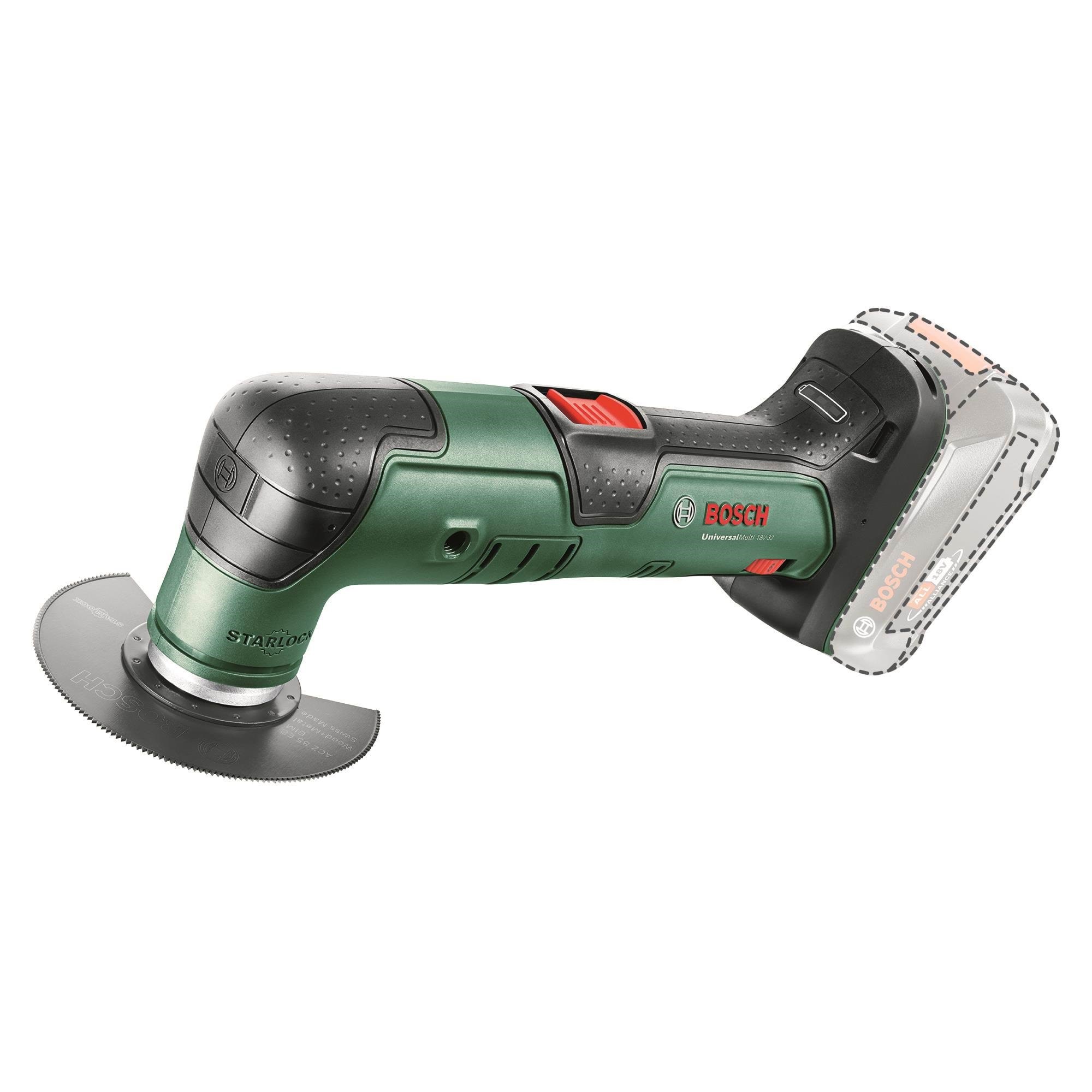 Bosch MULTIVÆRKTØJ UNIVERSAL MULTI 18V-32 SOLO Multiværktøj 0603105000