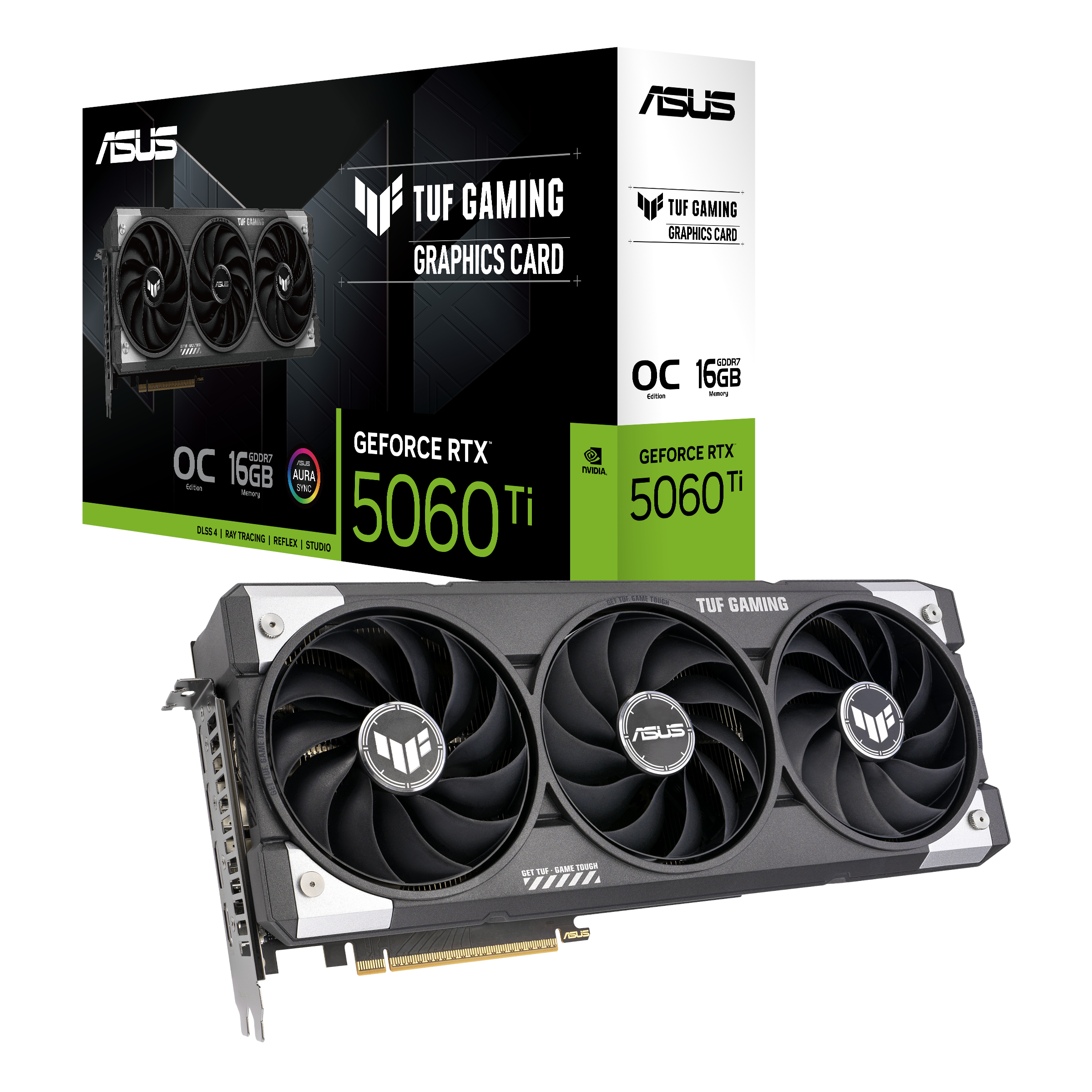 ASUS GeForce RTX 5060 Ti TUF OC - 16GB GDDR7 RAM - Grafikkort Grafikkort Sort 90YV0MG0-M0NA00
