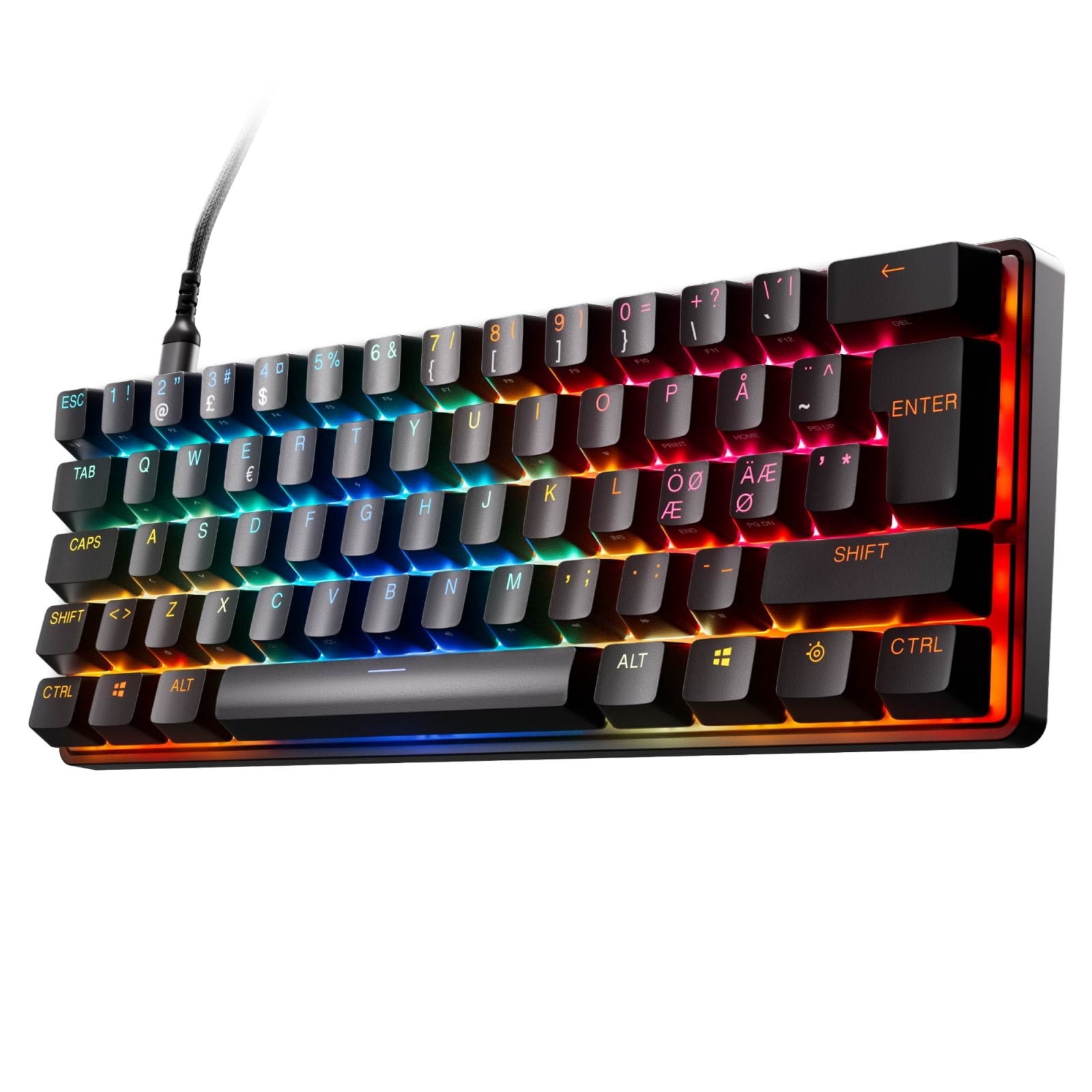 SteelSeries Apex Pro Mini Gen 3 - Gaming Tastatur - Uden Numpad - Nordisk - Sort Tastatur 64915