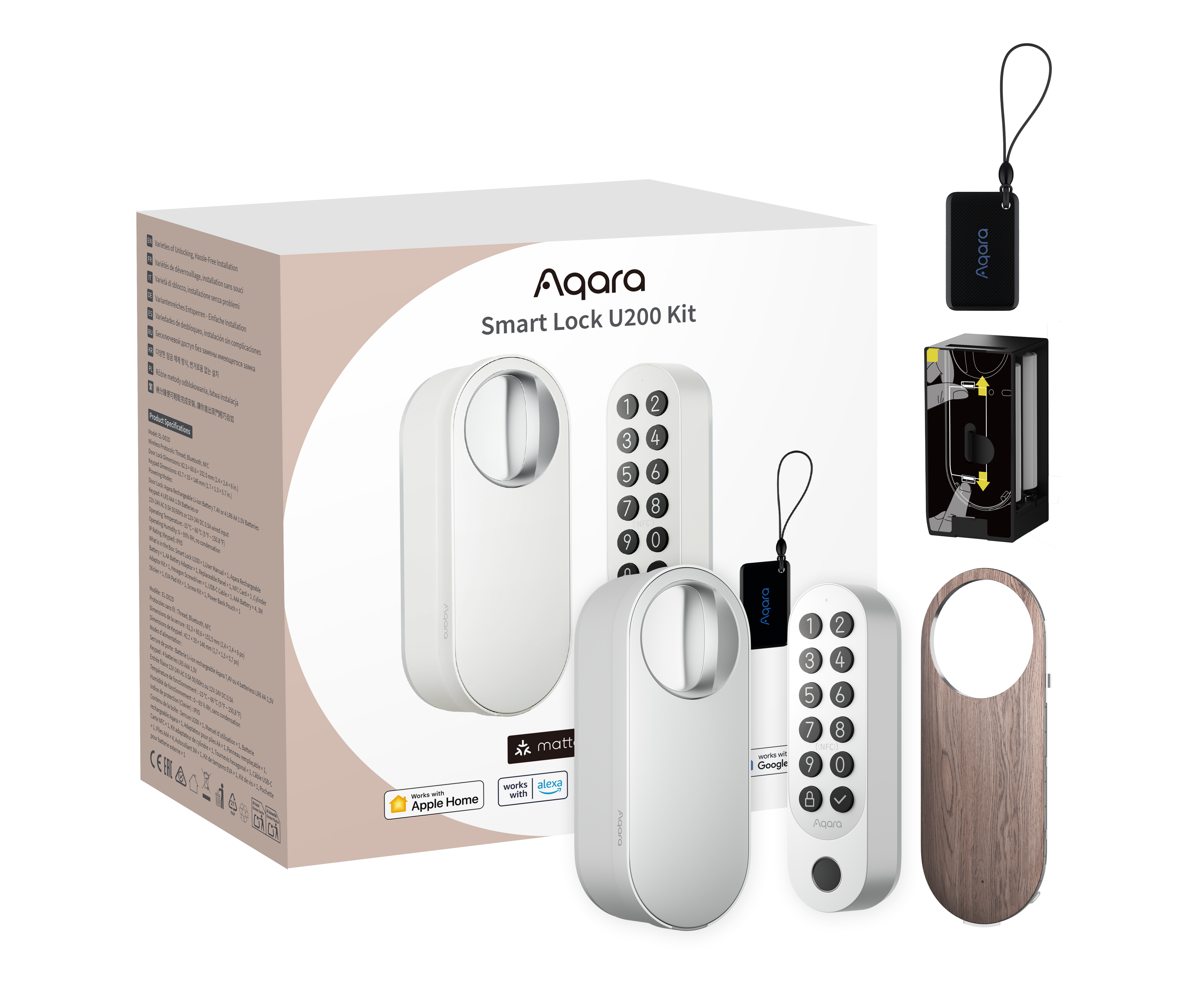 Aqara Smart Lock U200 Kit White Smart Home EL-D02D-W