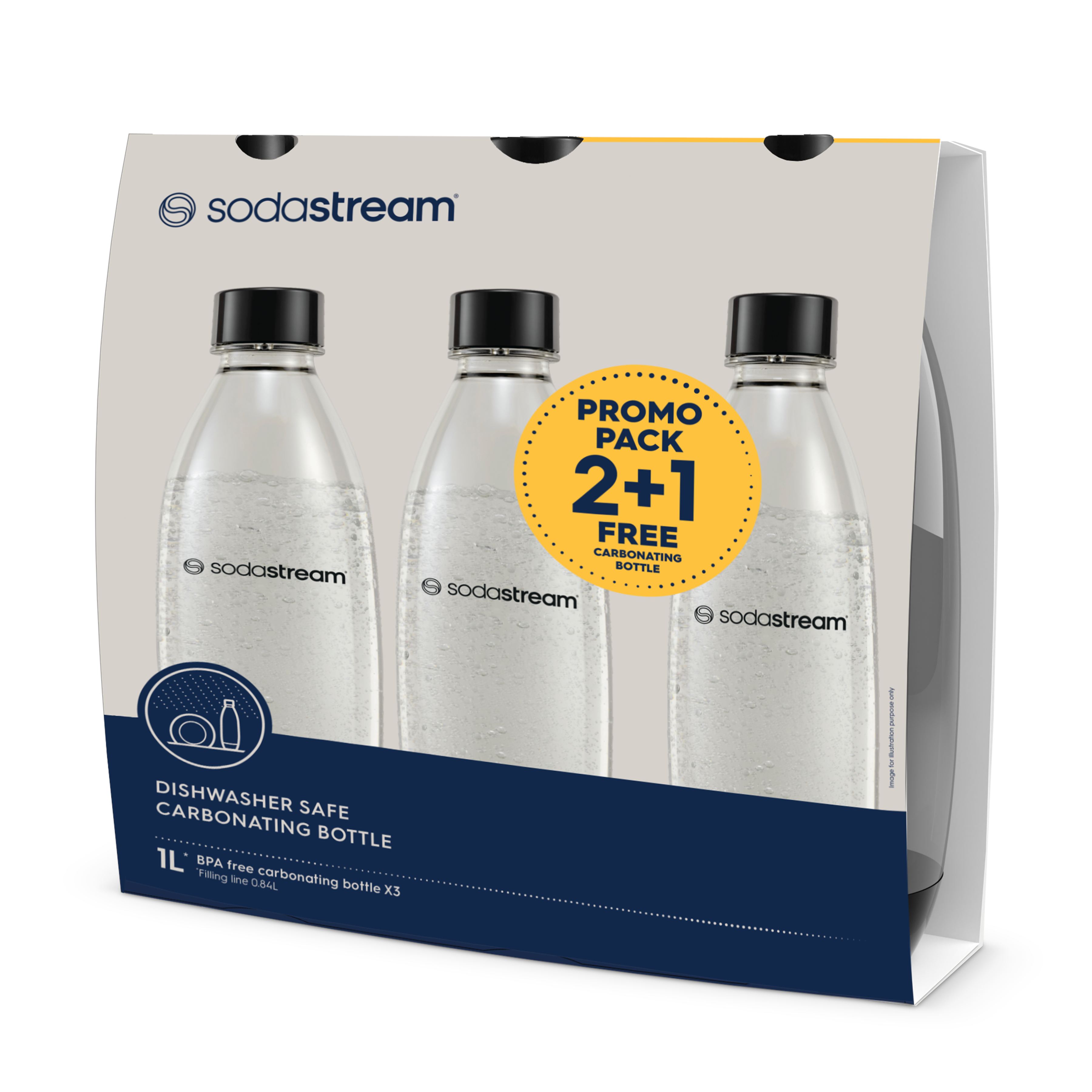 Sodastream Fuse TrioPack 1L Sodavandsmaskine Transparent 1742320770