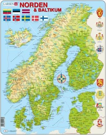Larsen Puzzles Maxi The Nordic 75 pcs Puzzle