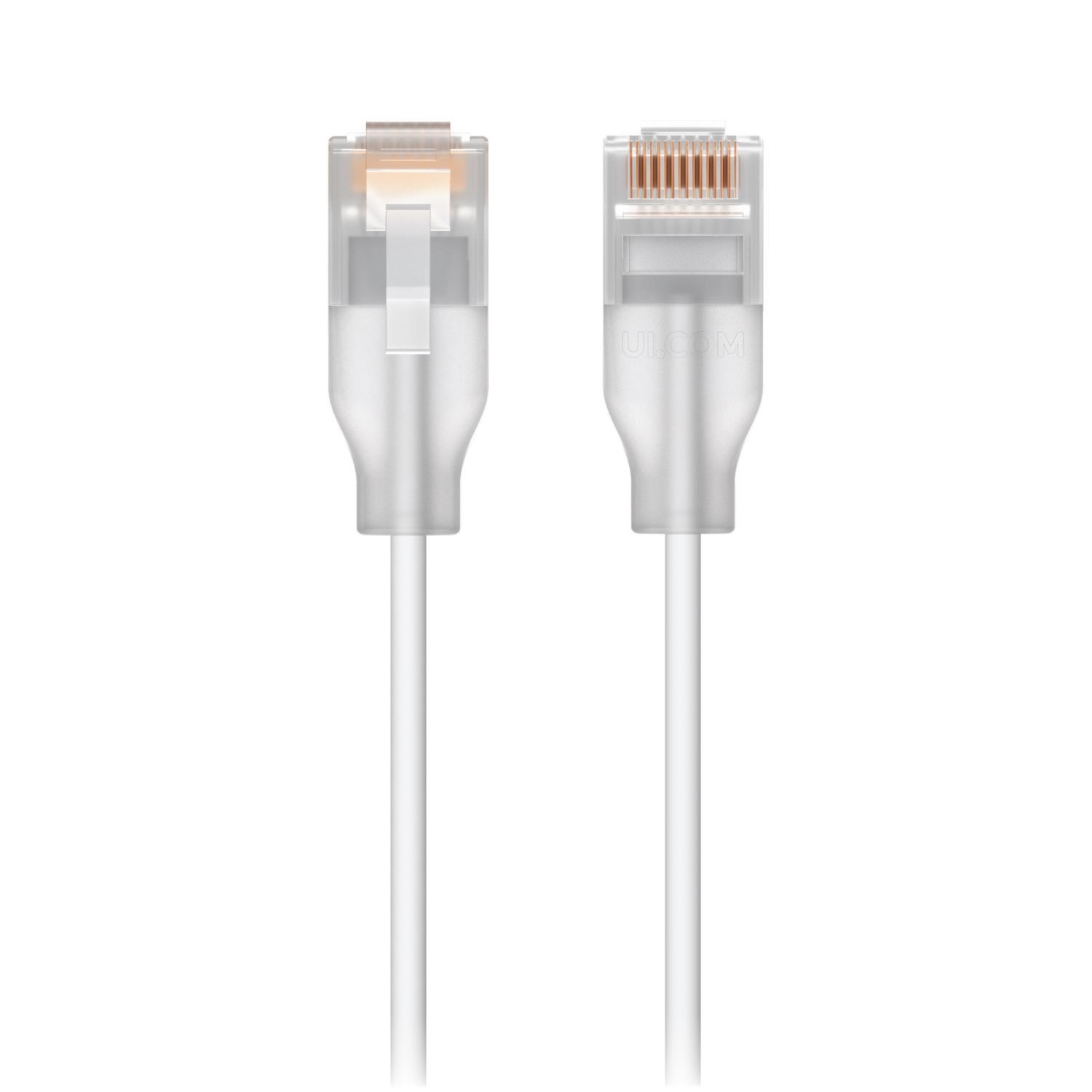 Ubiquiti UniFi Etherlighting Patch Cable 8m - Hvid - 8m Netværkskabel UACC-CABLE-PATCH-EL-8M-W