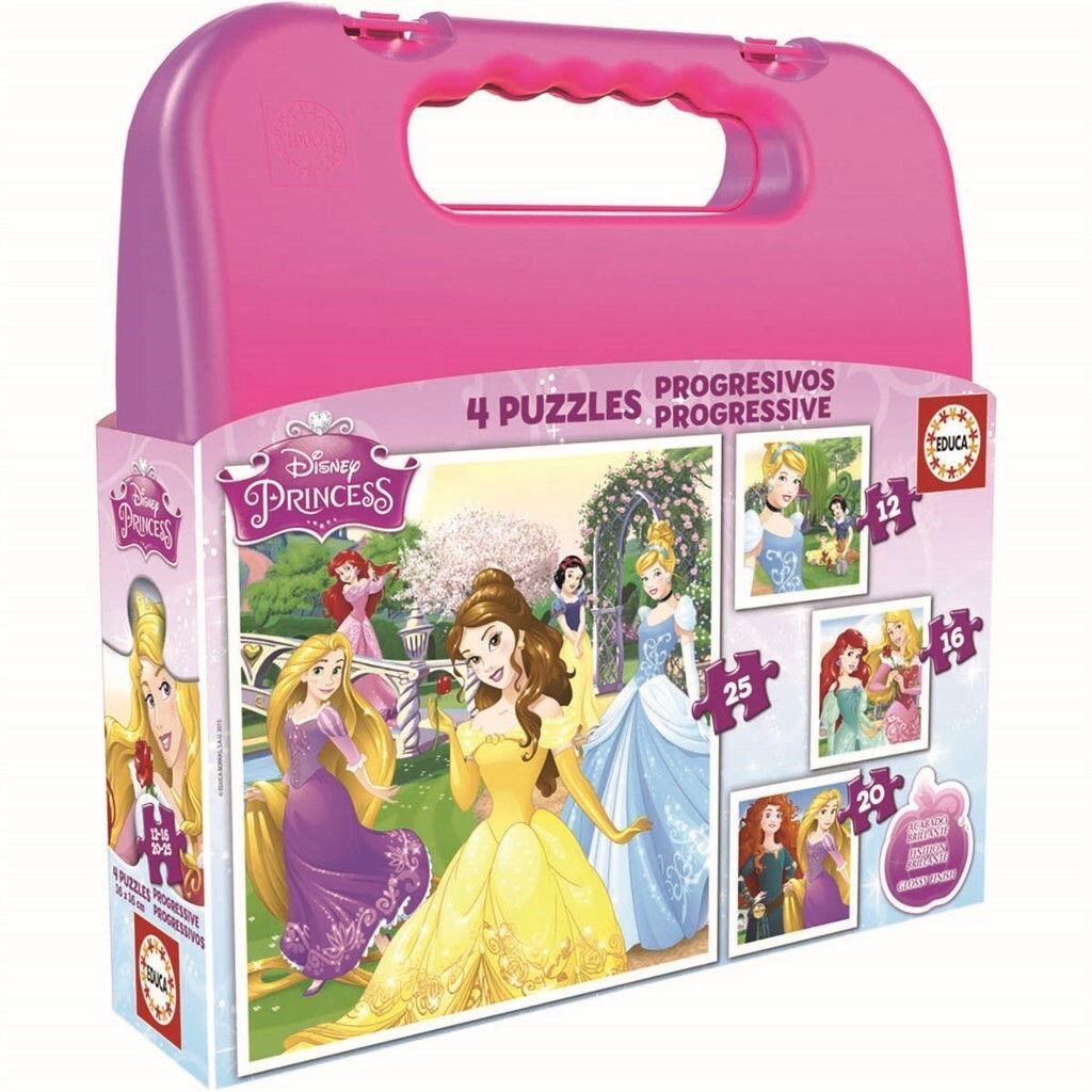 Educa 12-16-20-25 Disney Princess Puslespil 80-16508