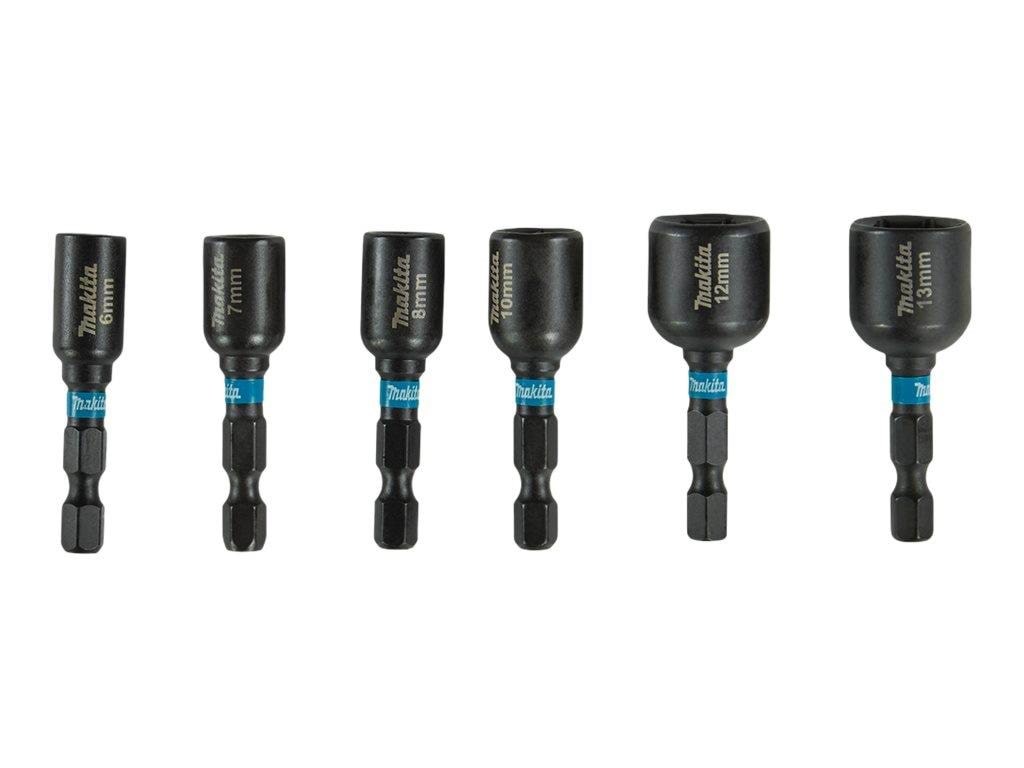 Makita E-15768 Impact Black Impact Socket Bit Set 6 Pieces Bor Og Bits
