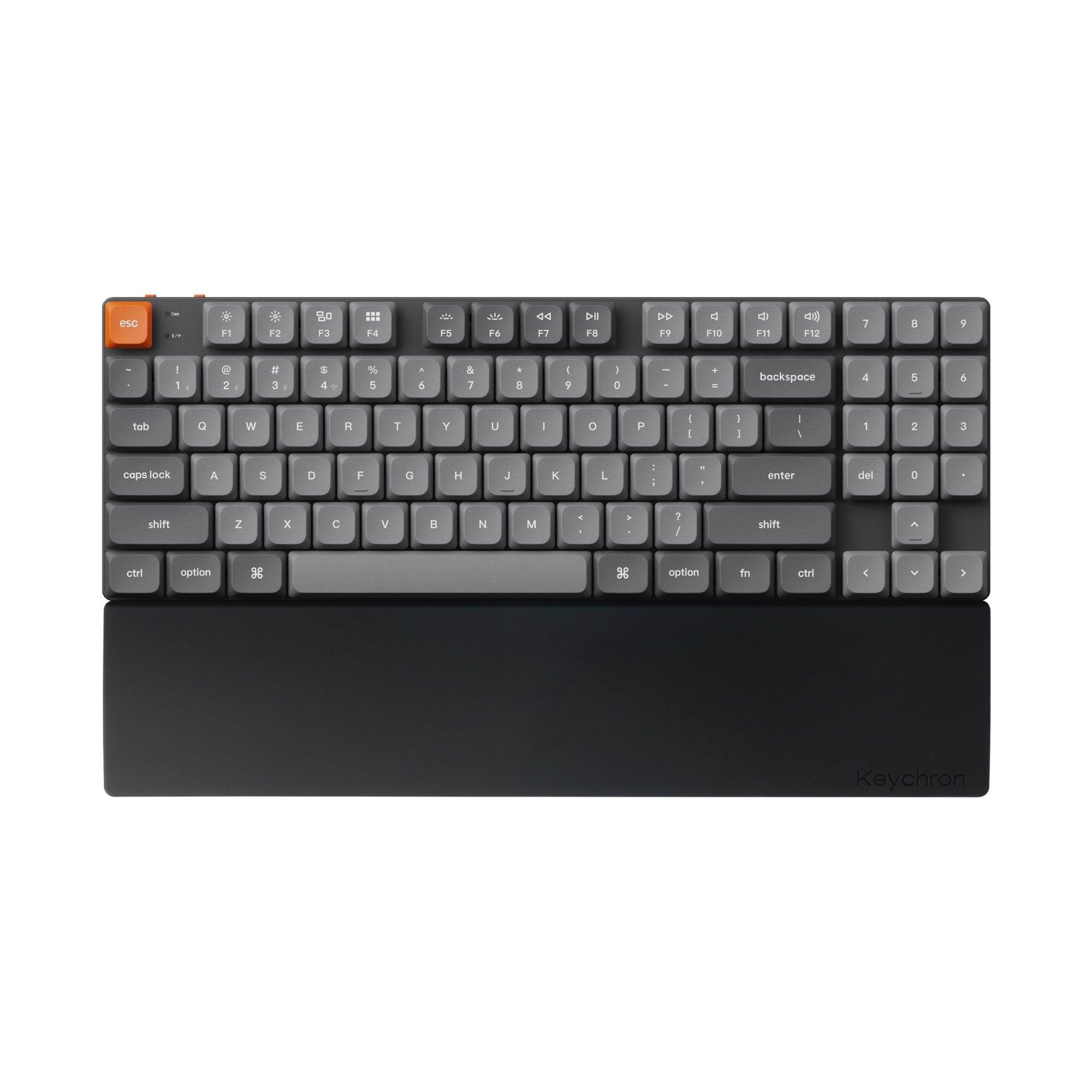 Keychron Silicone Palmrest K1 / K1 Max / K13 / K13 Max series - Håndledsstøtte - Sort