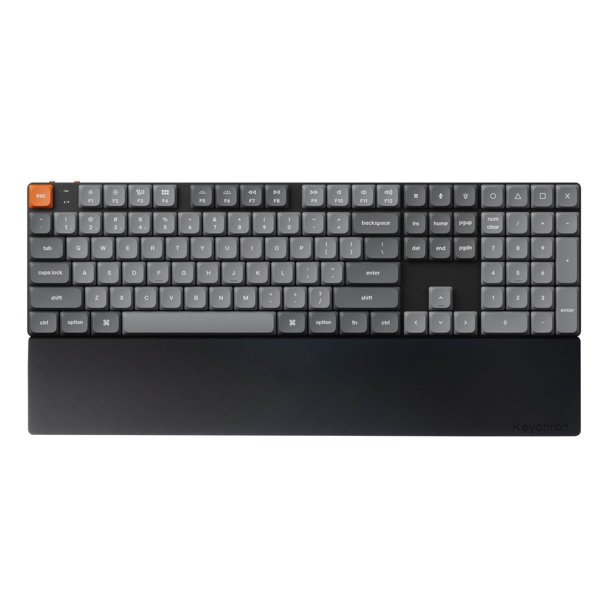 Keychron Silicone Palmrest K5 v2 / K5 Pro / K5 SE / K5 Max series - Håndledsstøtte - Sort Tastatur PR60