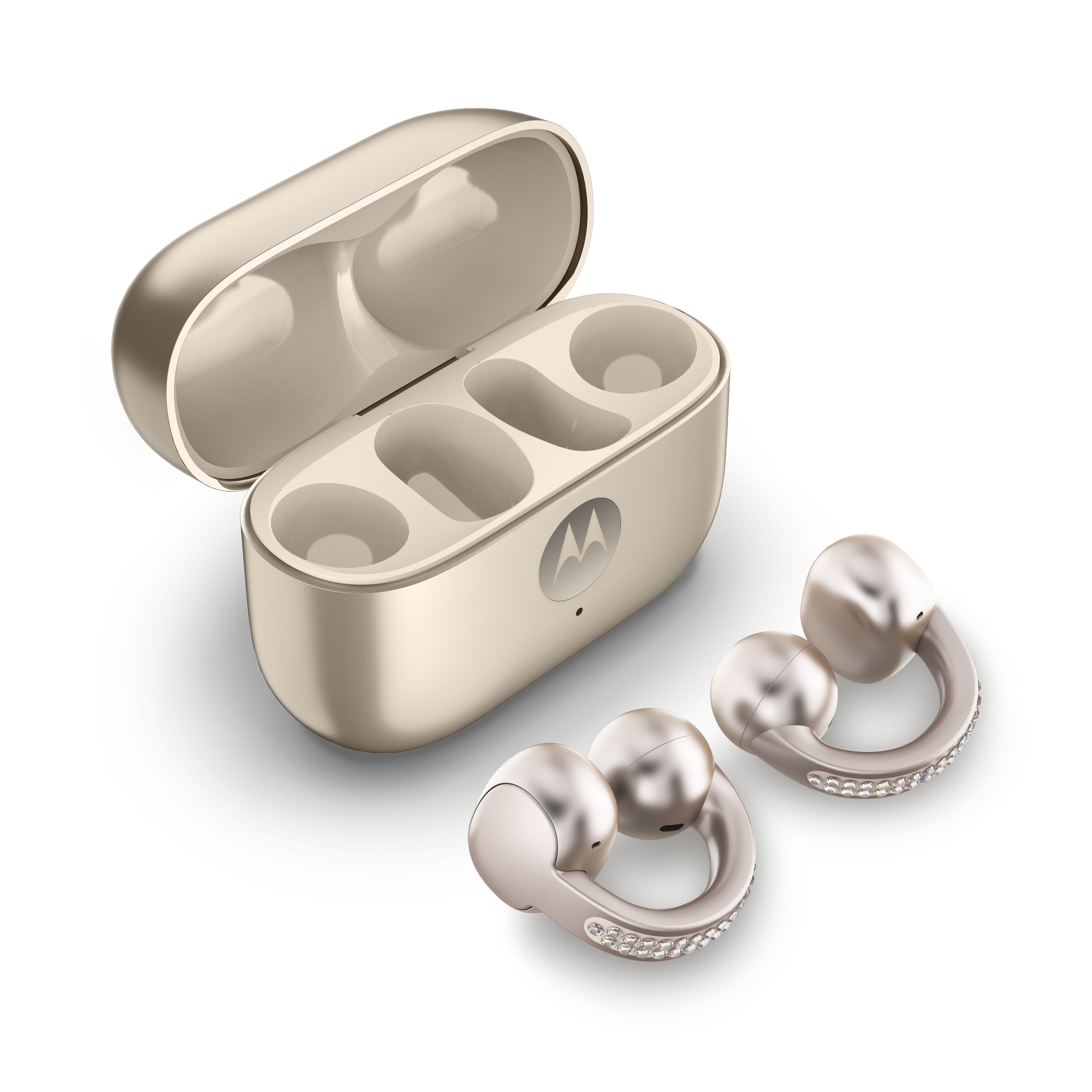 Motorola Moto Buds Loop - Swarowski French Oak (Sound by Bose) Hovedtelefoner Og Headset Beige PG38C07172