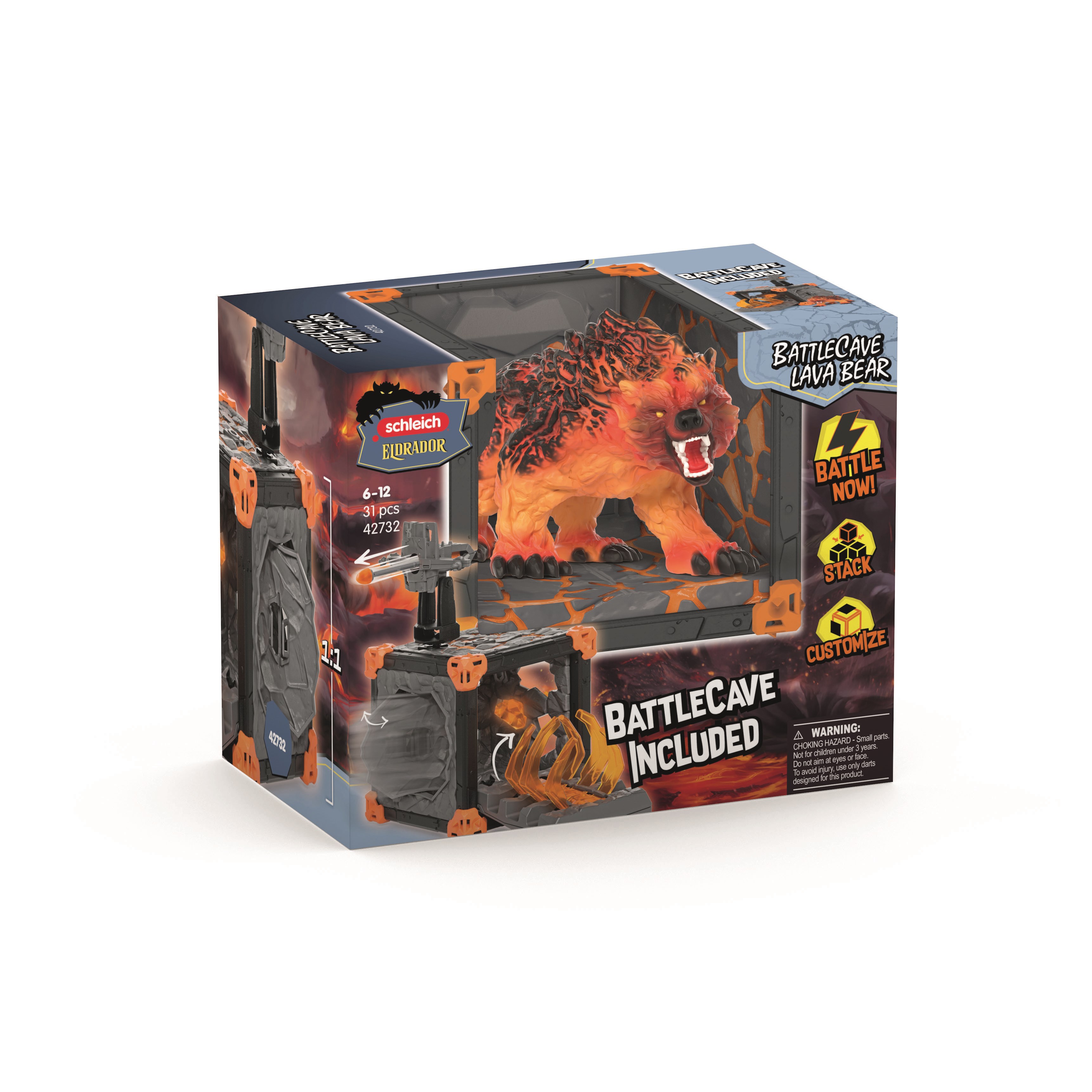 Schleich BattleCave Lava Bear Legetøj 42732