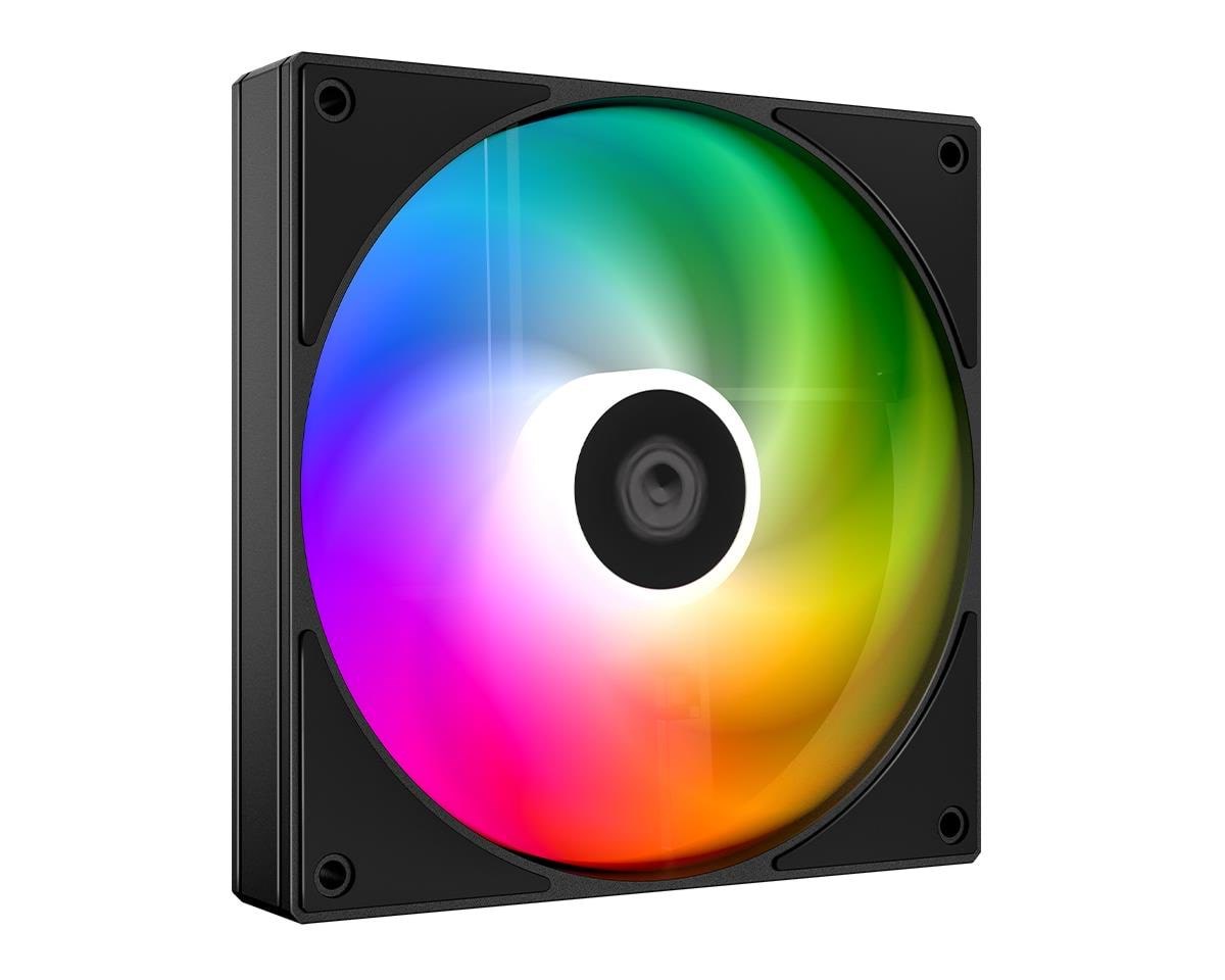 ID-Cooling AS-140-ARGB-K - Kabinet køler - 140mm - Sort med RGB LED lys - 25 dBA Kabinetkøler