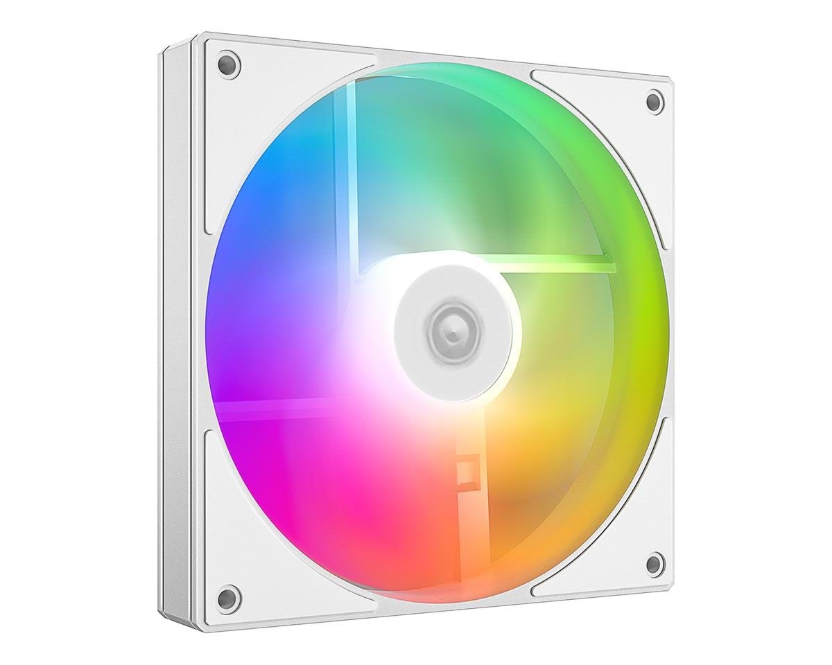 ID-Cooling AS-140 ARGB WHITE - Kabinet køler - 140mm - Hvid med RGB LED lys - 25 dBA