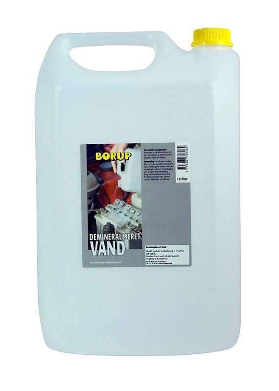 Borup Demineraliseret vand, 10 liter Rengøring 153010200