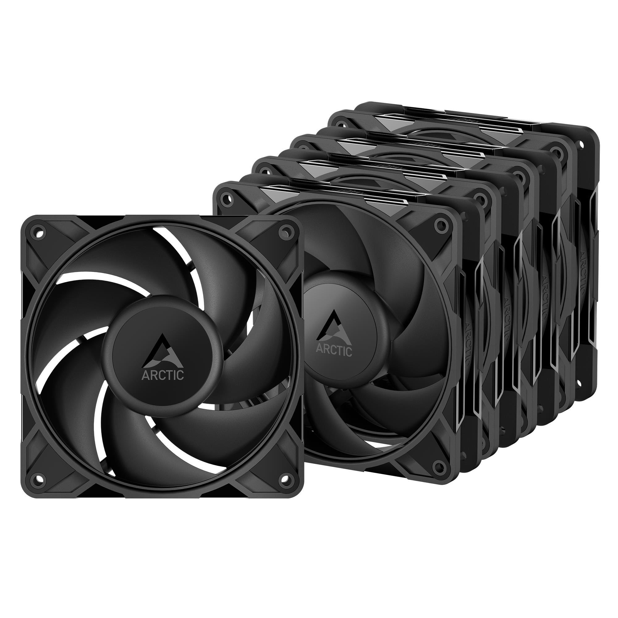 Arctic P12 Pro PST (5-pack) - Kabinet køler - 120mm - Sort Kabinetkøler ACFAN00307A