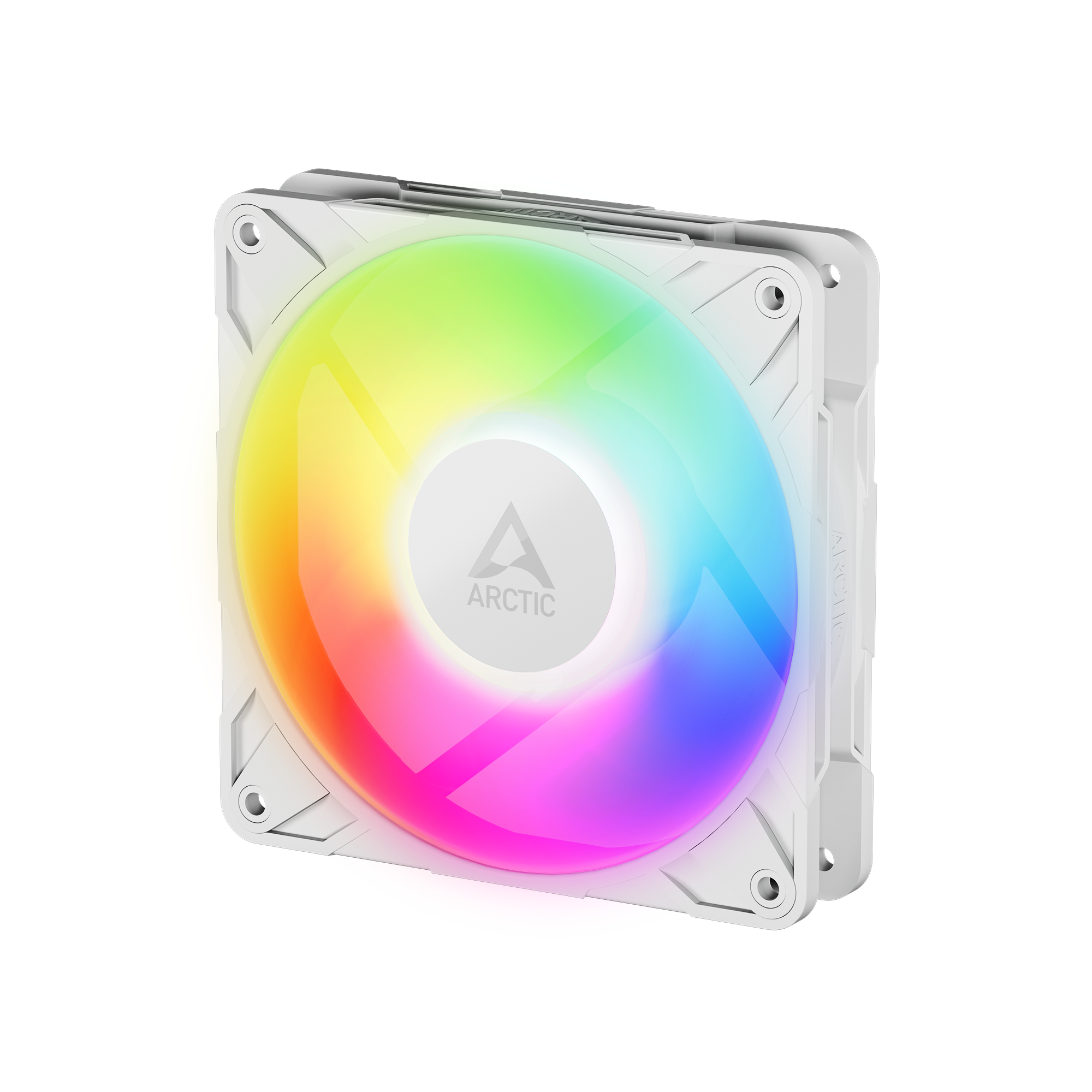 Arctic P12 Pro PST A-RGB - Kabinet køler - 120mm - Hvid med RGB LED lys