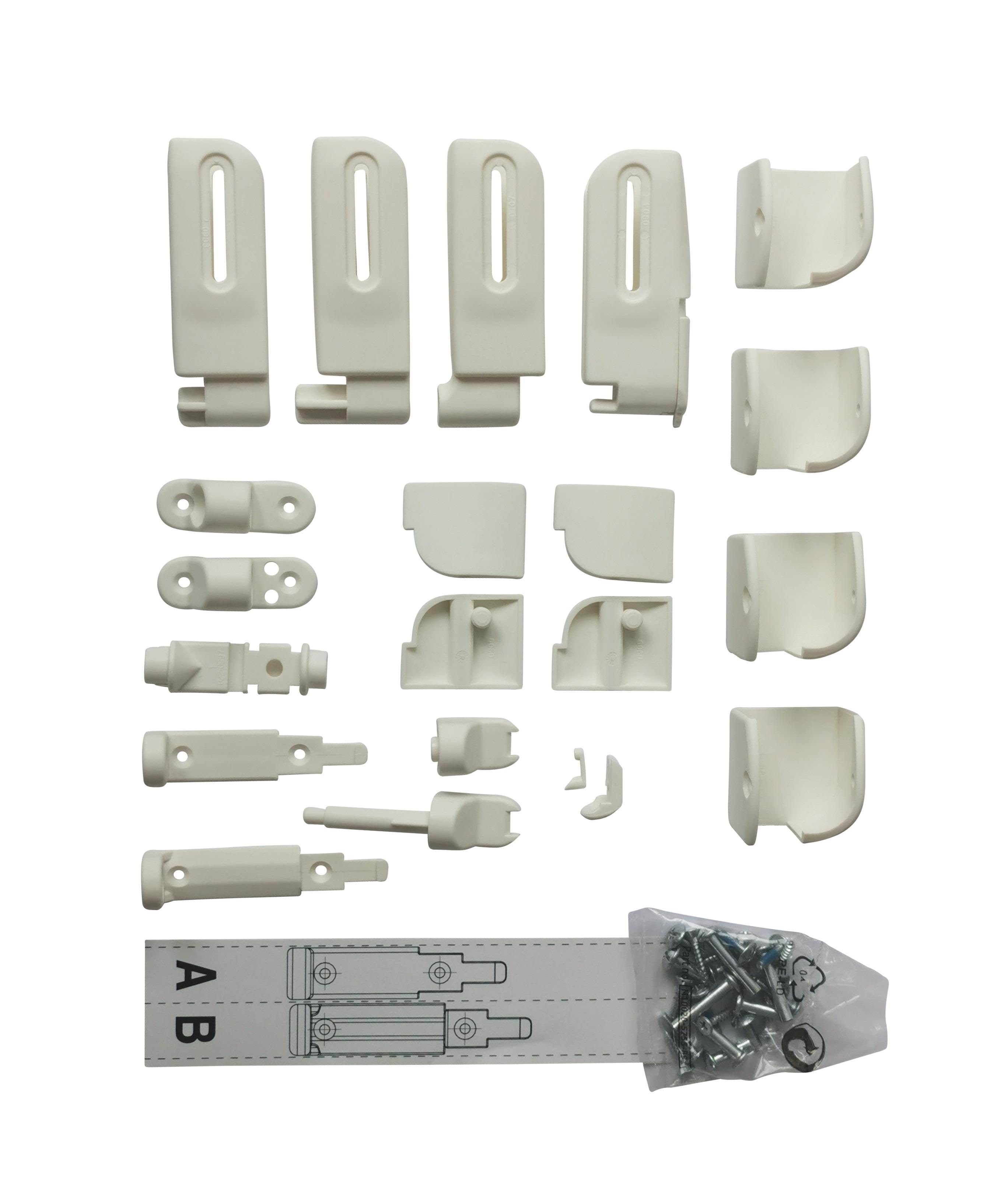 BabyDan fittings til Elin/Flexi Fit træ sikkerhedsgitter, Hvid Babyudstyr 100454