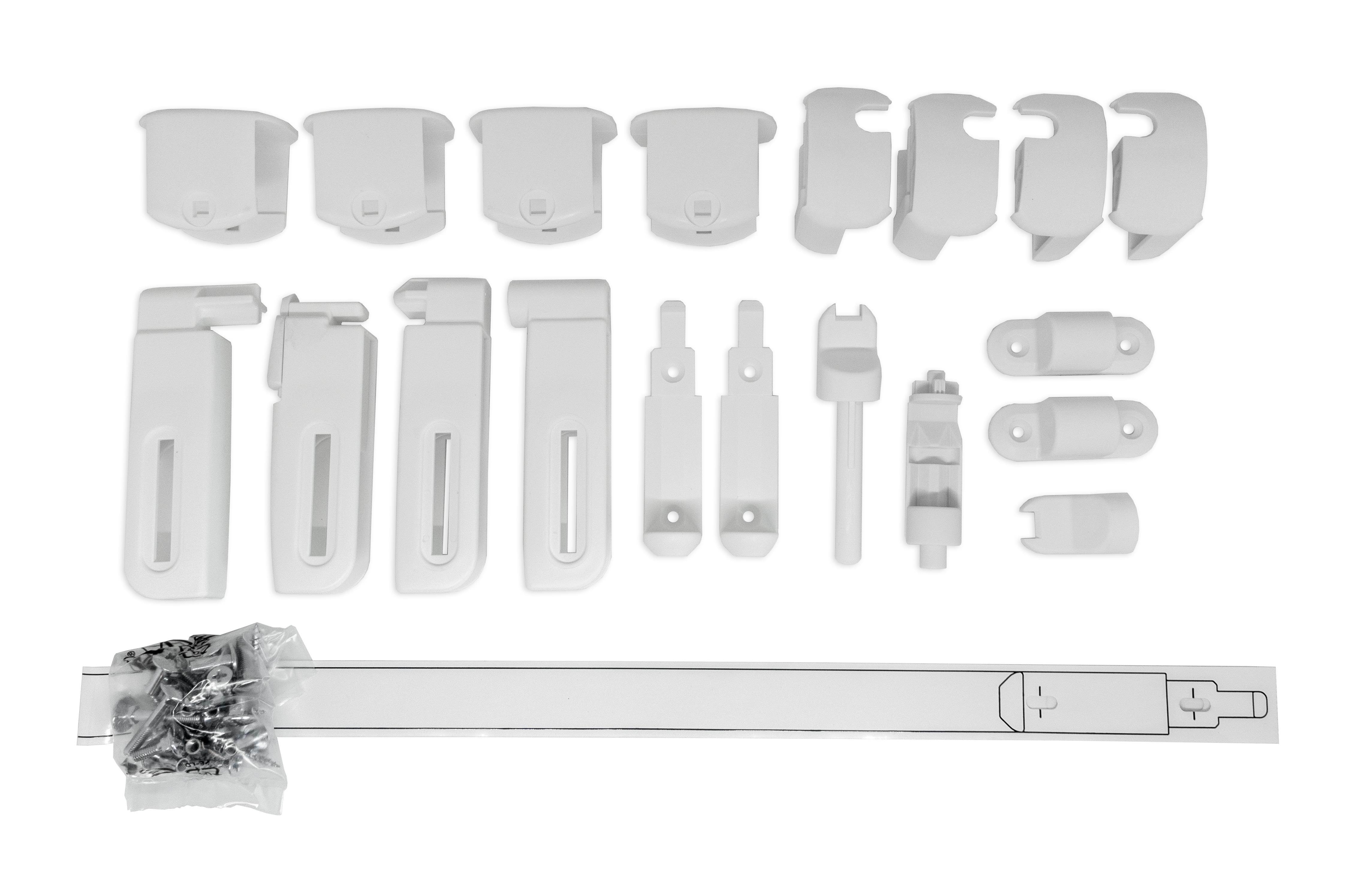 BabyDan Fittings til FlexiFit Metal/Ebba sikkerhedsgitter, Metal Hvid Babyudstyr 300332