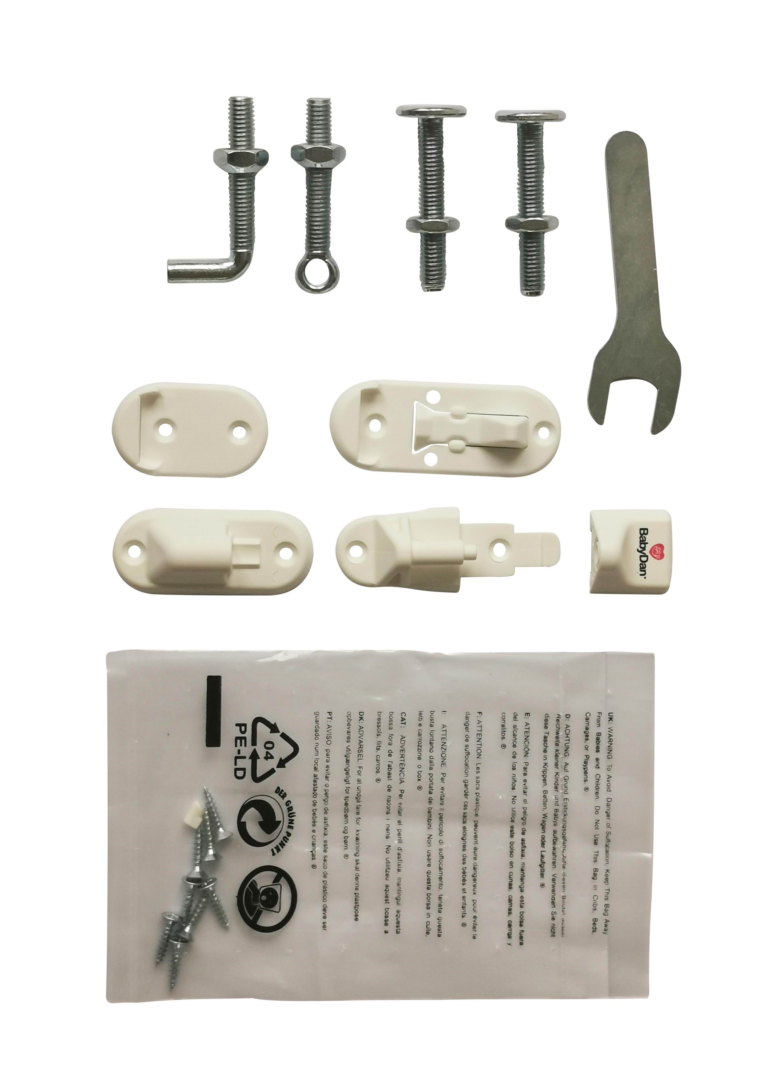 BabyDan Fittings til No Trip metal/Saga sikkerhedsgitter Babyudstyr 300347