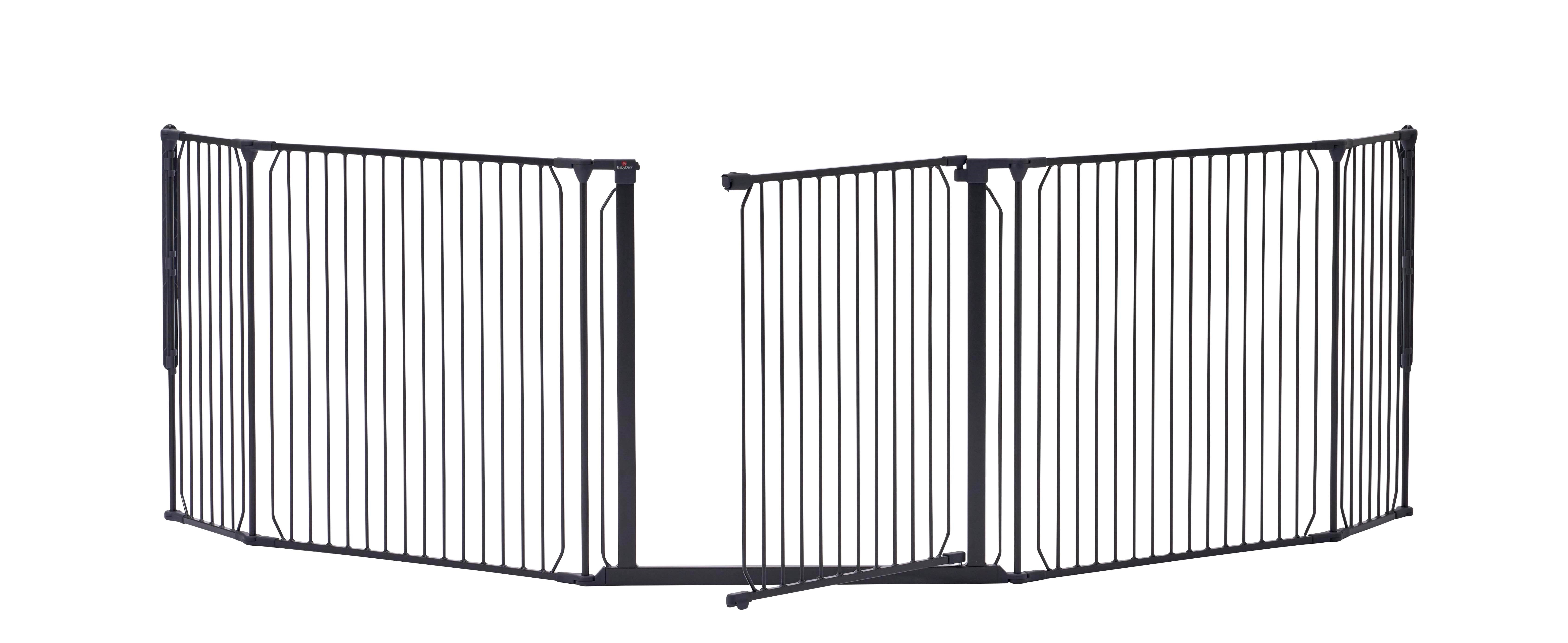 BabyDan CombiFit XL sikkerhedsgitter, 90-278 cm, sort Babyudstyr 501507