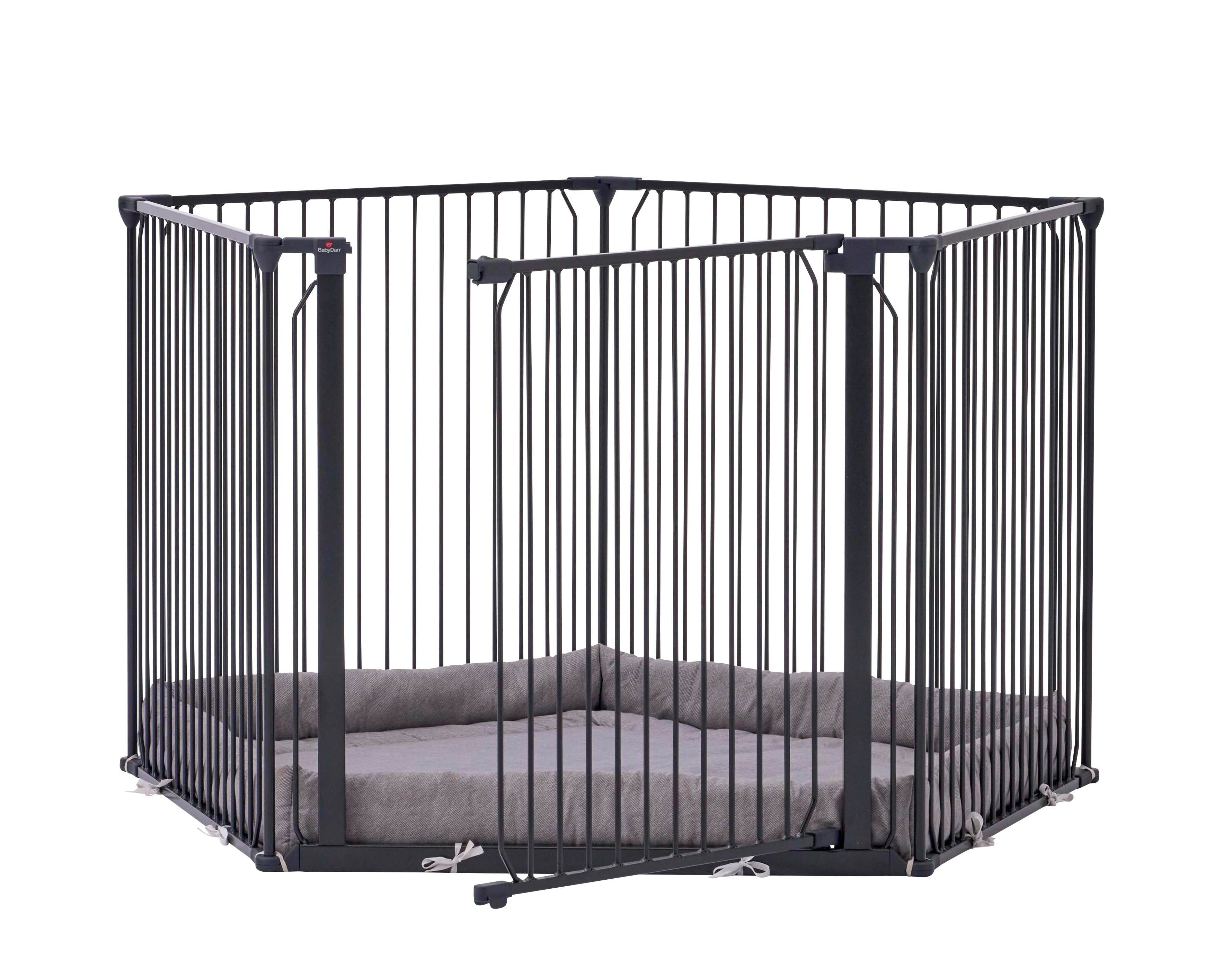 BabyDan CombiFit 5-kantet kravlegård, sort Babyudstyr 501508