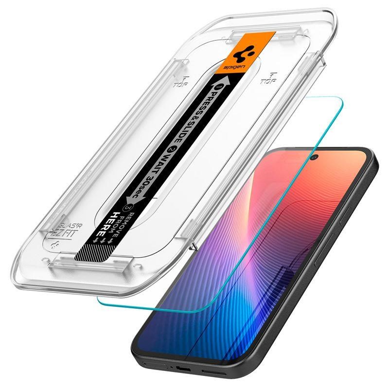 Spigen Glass tR EZ Fit 2 Pack - transparency - Google Pixel 9a Beskyttelsesglas AGL08938