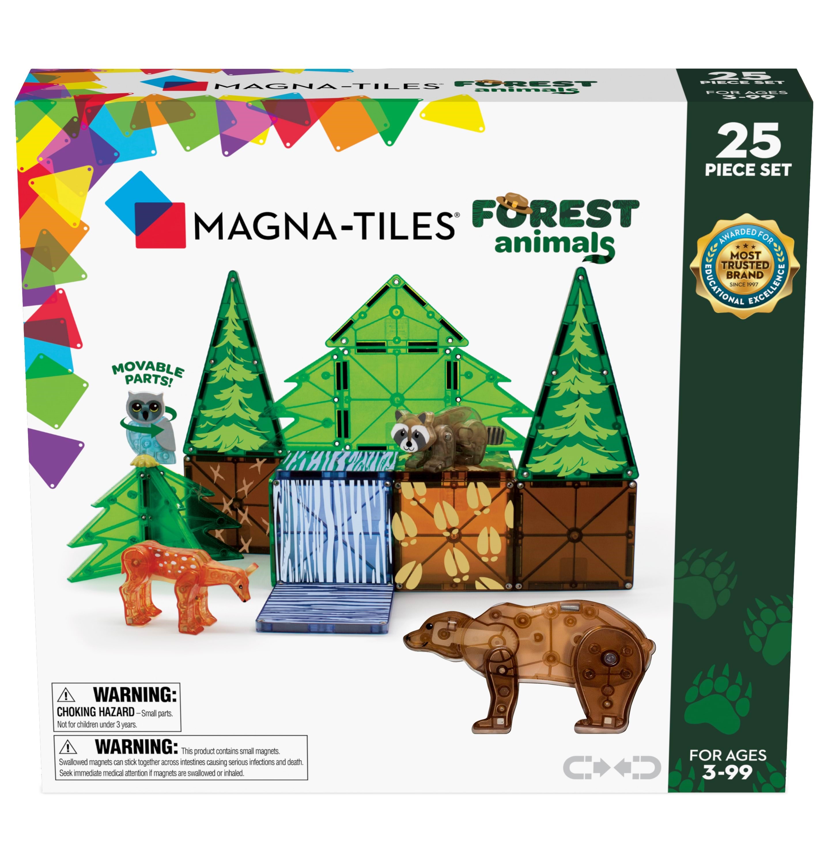 Magna-Tiles Skovens dyr 25 stk Konstruktionslegetøj 90224