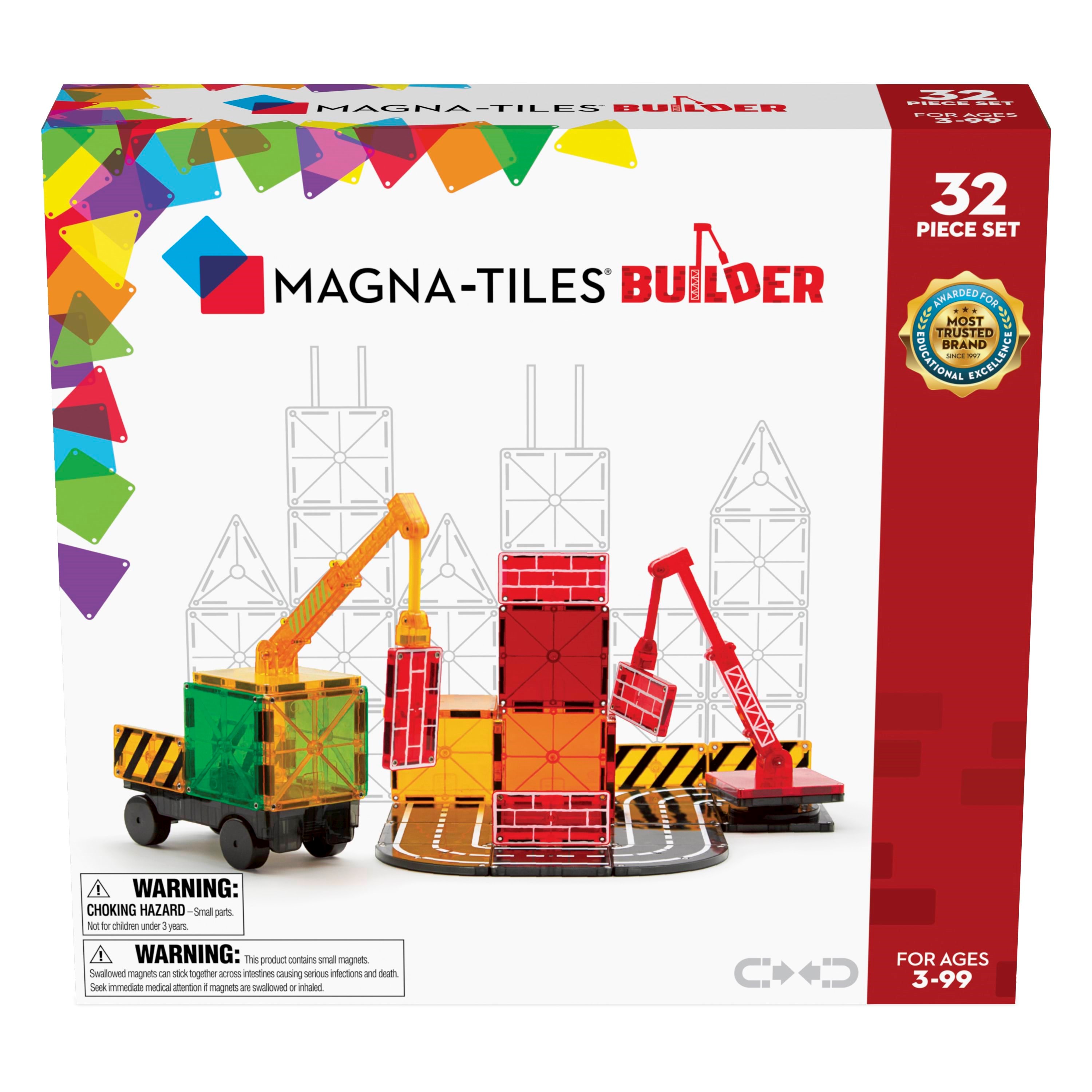Magna-Tiles Byggeplads 32 stk Konstruktionslegetøj 90226