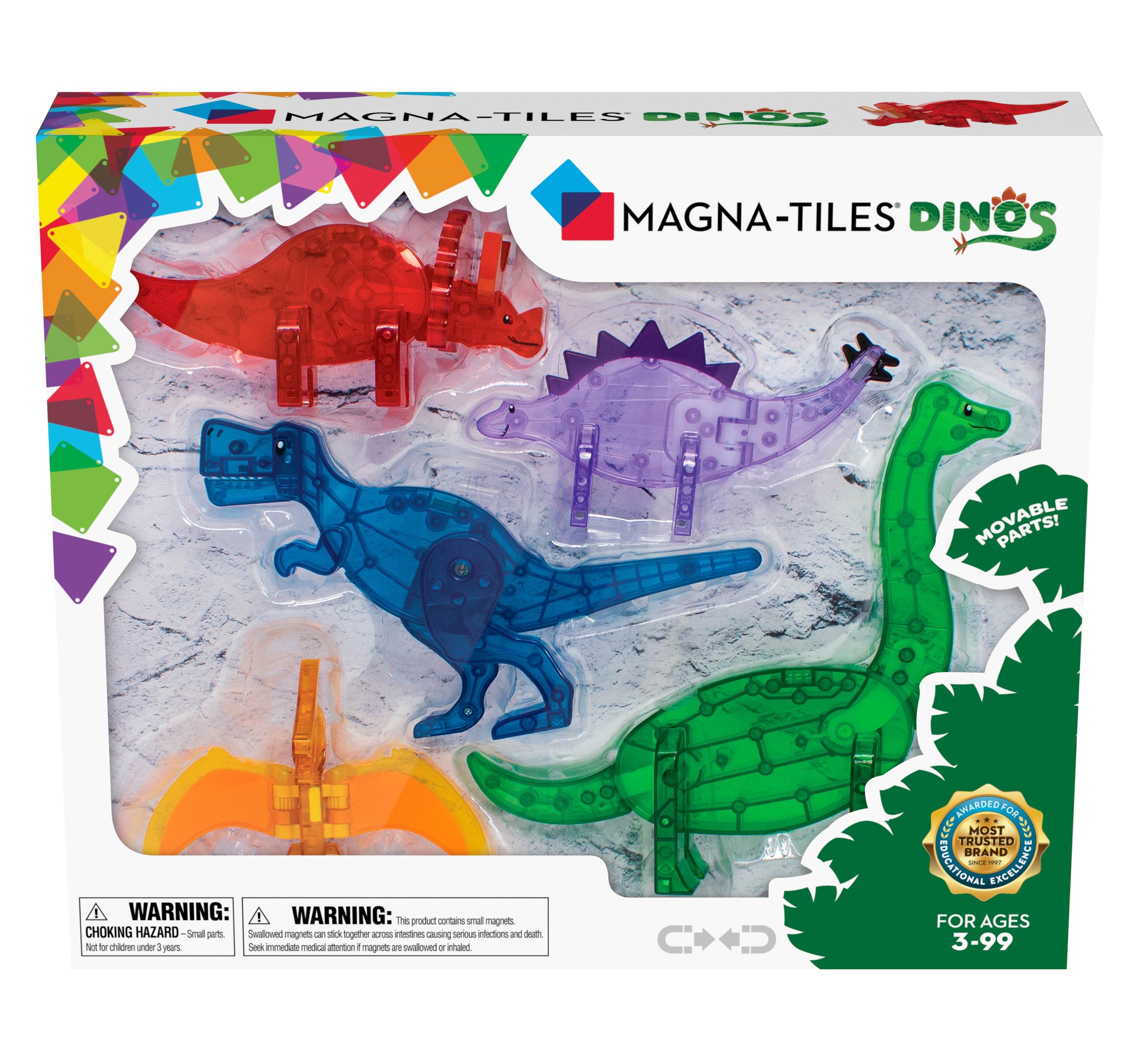 Magna-Tiles Dino figurer 5 stk Konstruktionslegetøj 90229