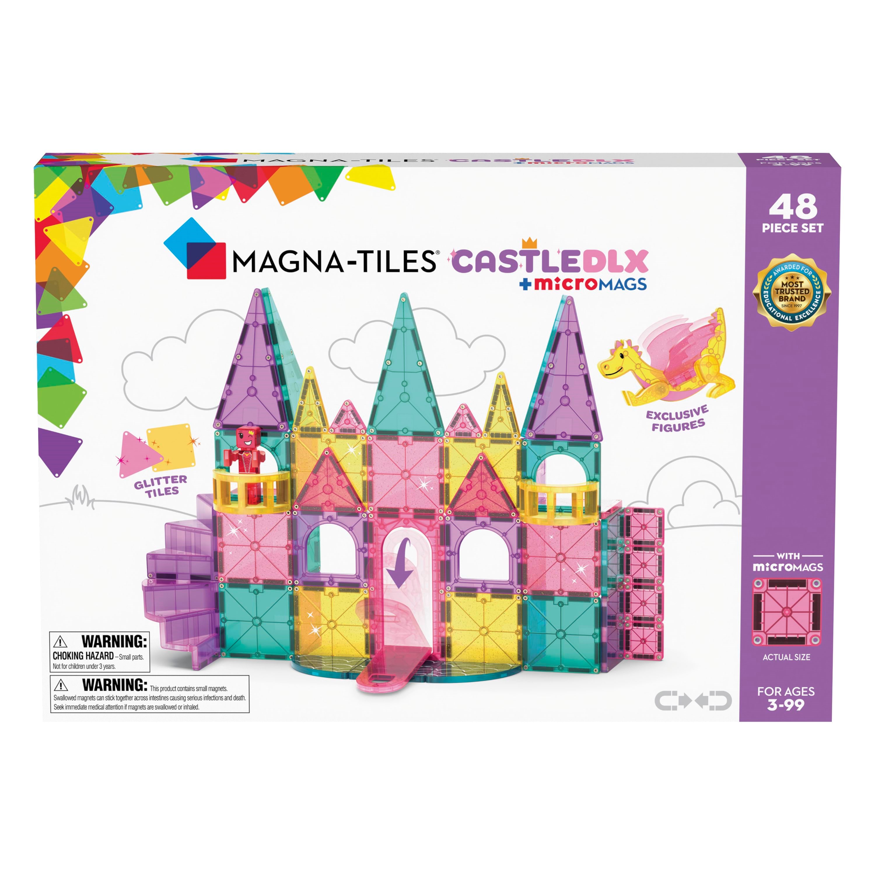 Magna-Tiles Deluxe Slot 48 stk Konstruktionslegetøj 90291