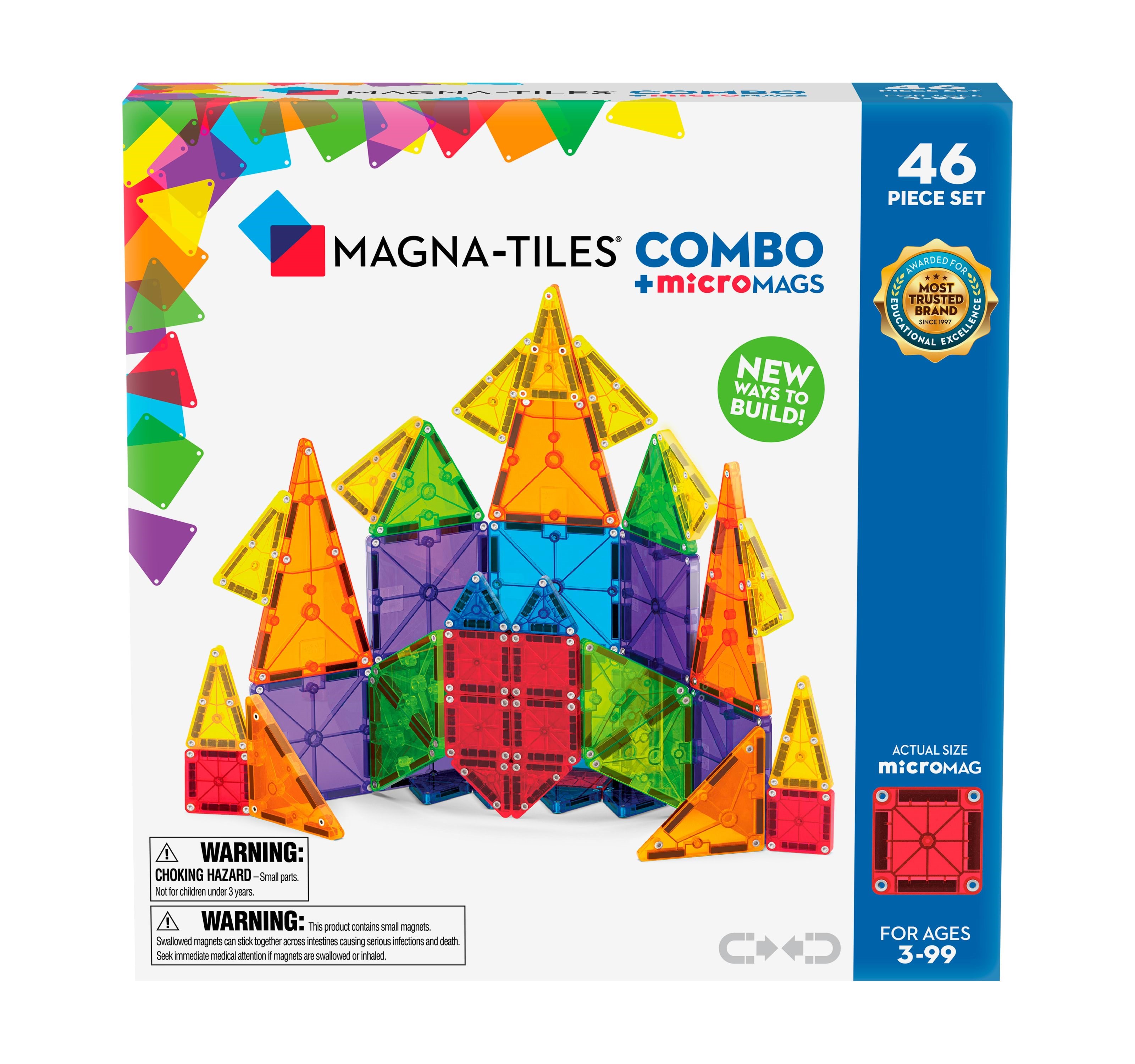 Magna-Tiles MicroMAGS Kombi 46 stk Konstruktionslegetøj 90293