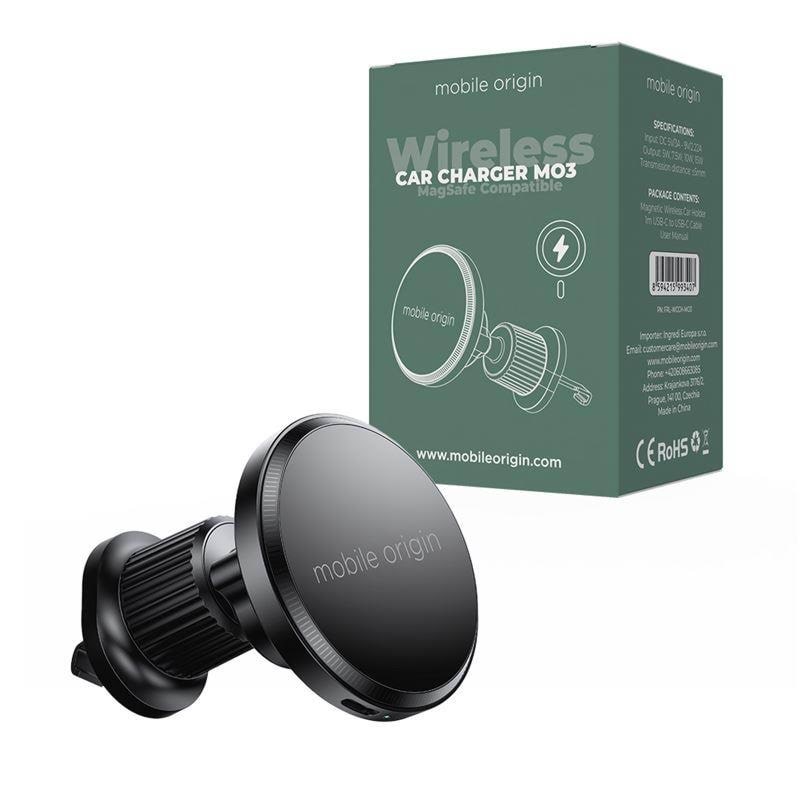 Mobile Origin Wireless Car Charger CA3 - MagSafe Compatible Mobil Oplader FRL-WCCH-MO3