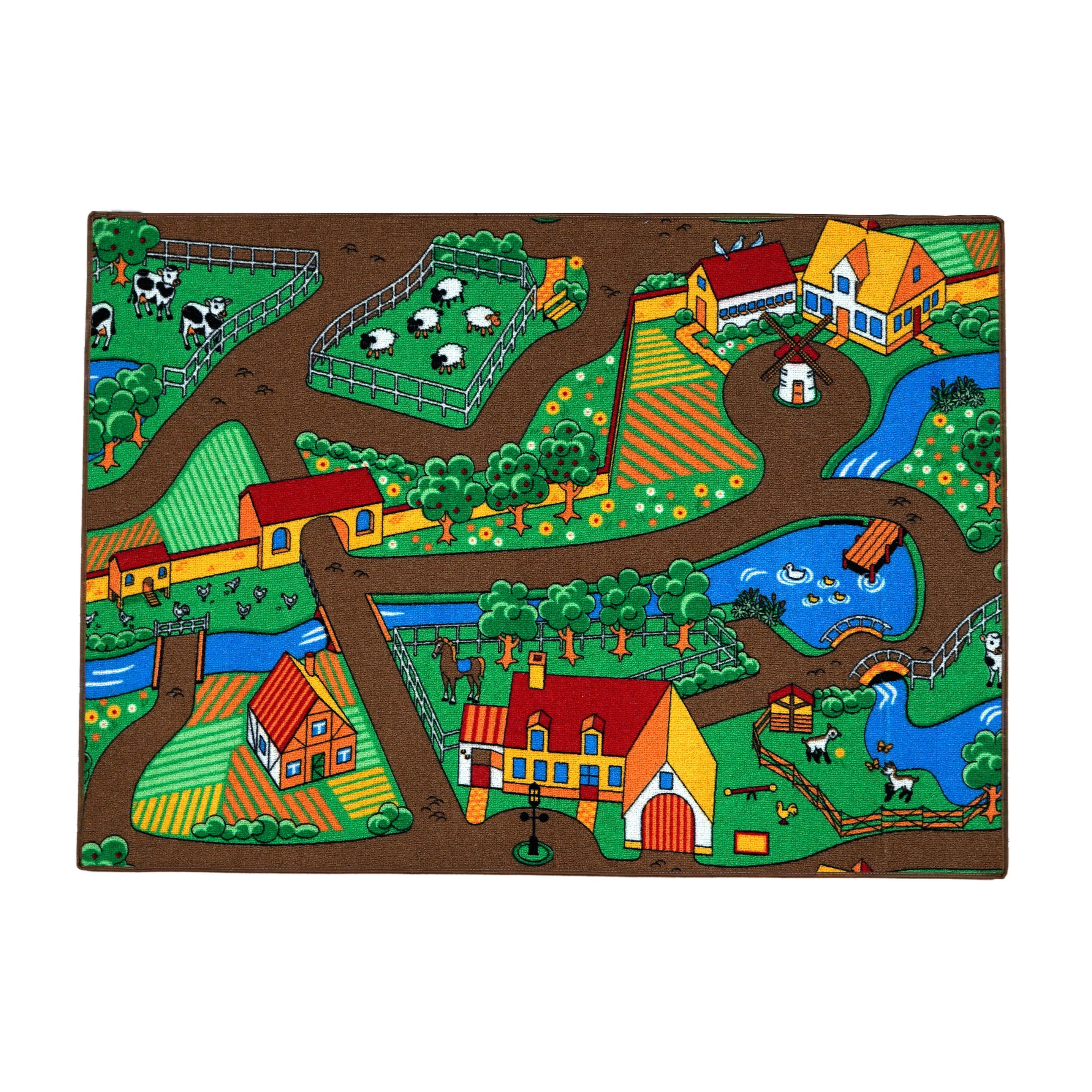 Rebel Roads Farm Life Playmat - 95 x 133 cm Børneværelse 307012