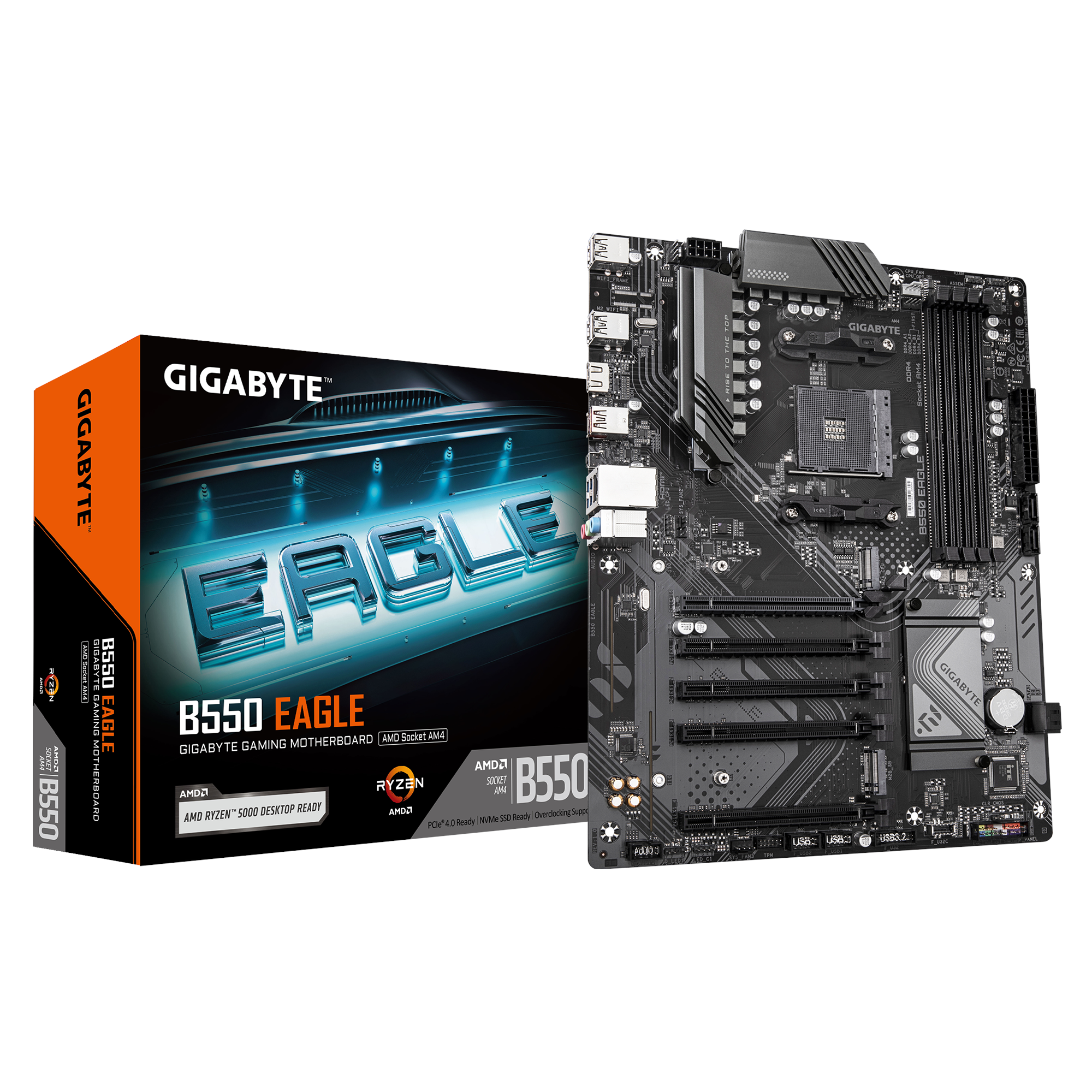 GIGABYTE B550 EAGLE Bundkort - AMD B550 - AMD AM4 - DDR4 RAM - ATX Bundkort